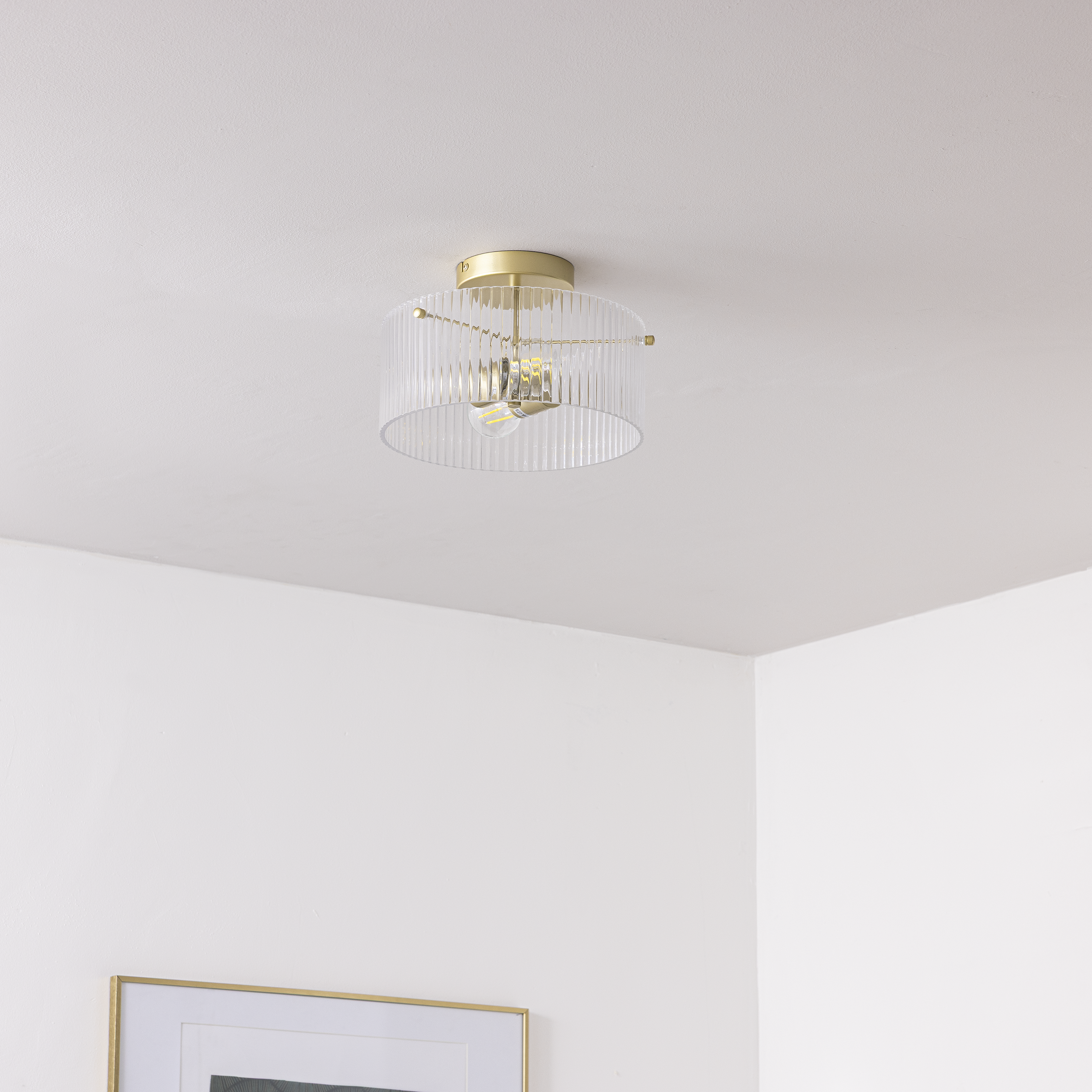 Lampa sufitowa Agrippina złota 2 x E27 Inspire - 3