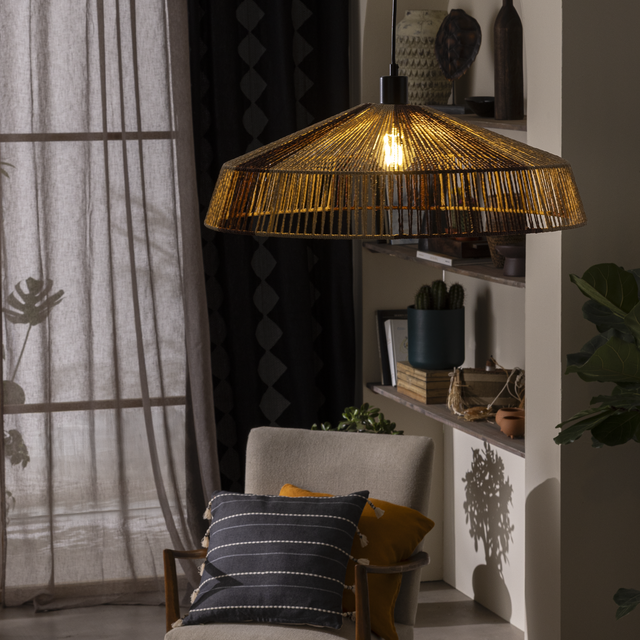 Lampa wisząca Mikona natural E27 58 cm Inspire