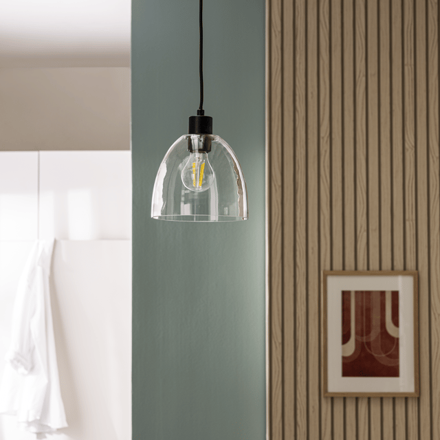 Lampa wisząca Clarence czarna E27 Inspire