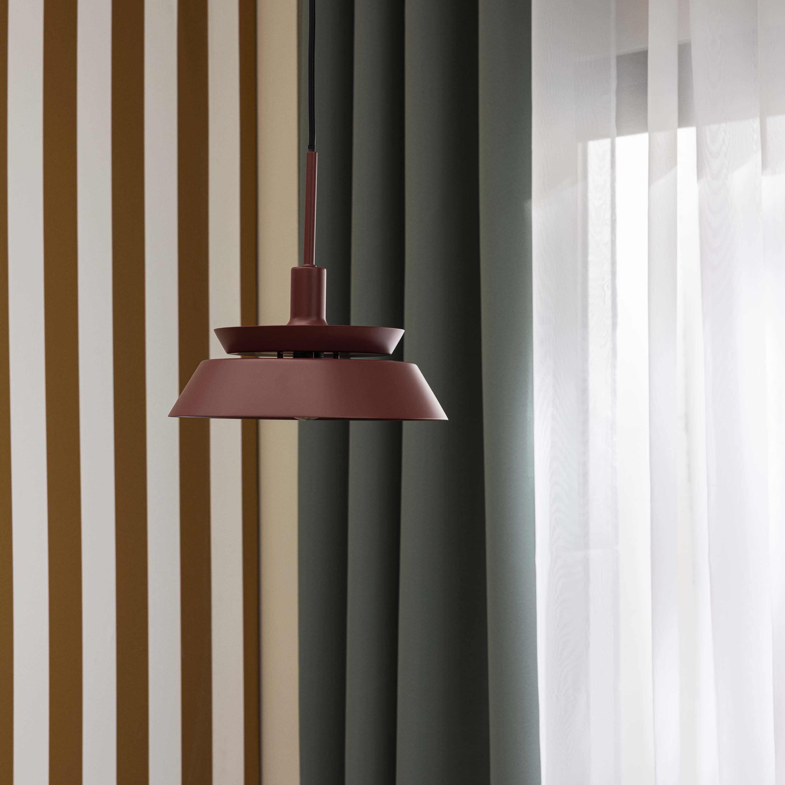 Lámpara de techo inspire 1 luces e14 24 cm roja