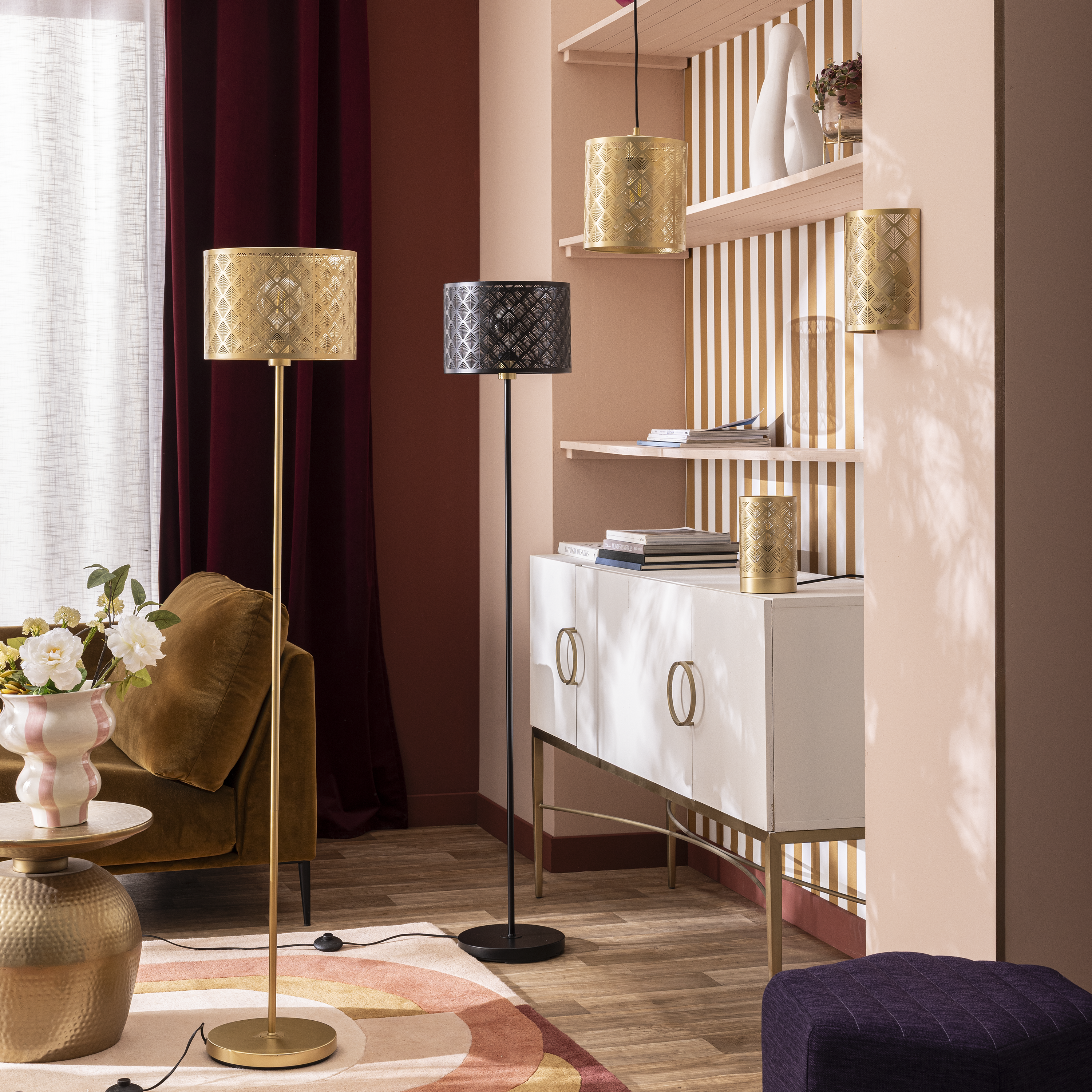 Lampa wisząca Galati złota E27 Inspire - 17