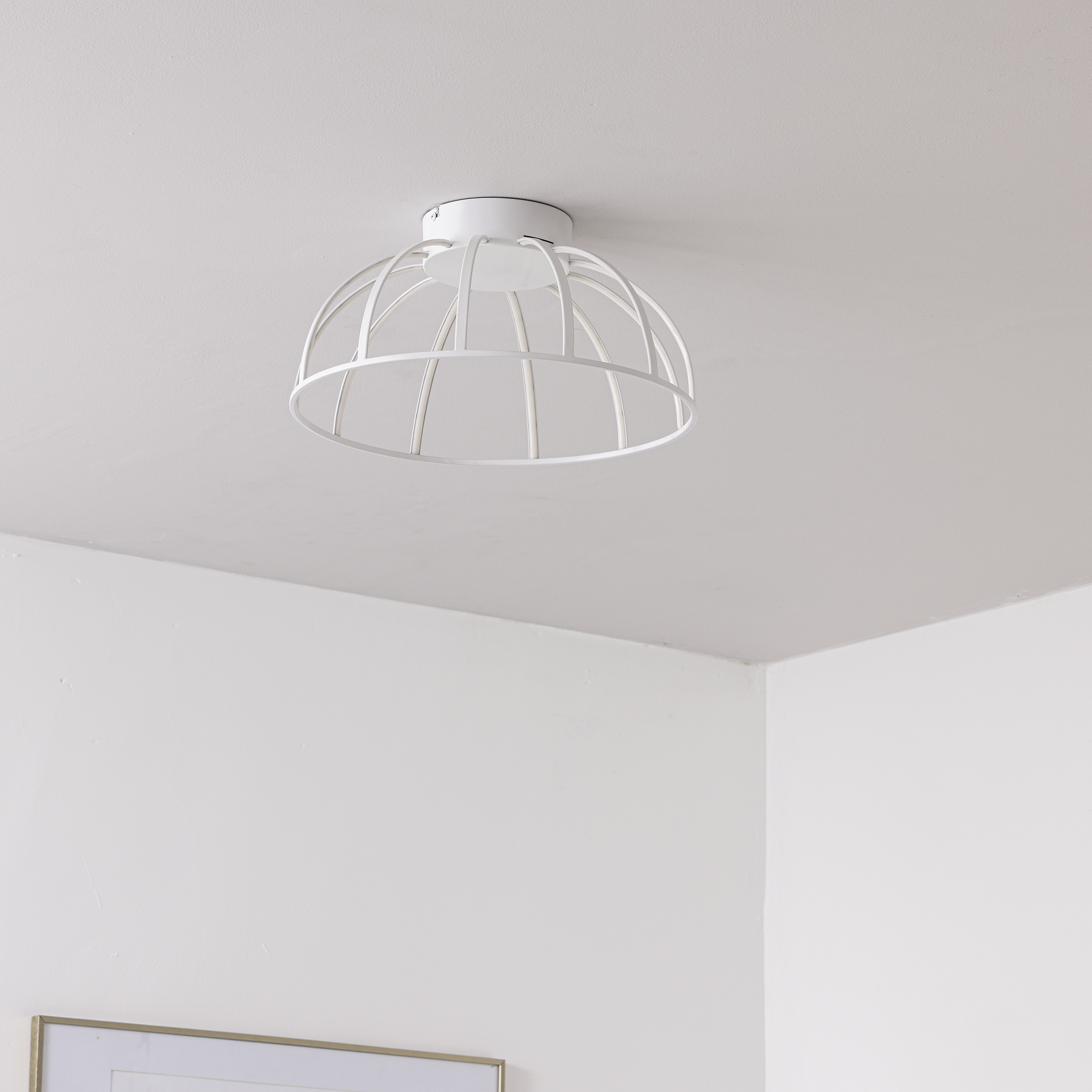 Plafonnier LED Nilda, acier blanc, variation de lumière, D.38cm - 4