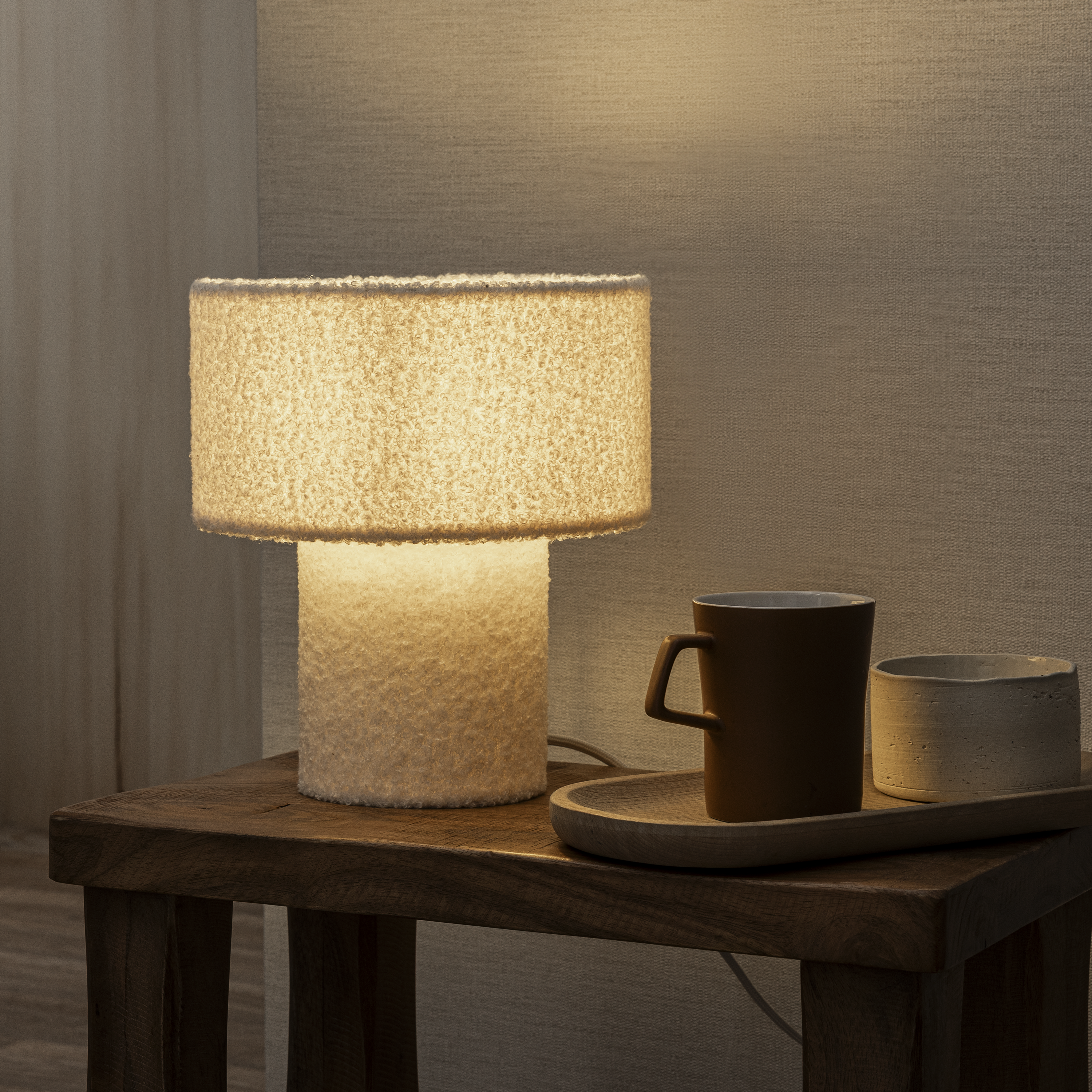 Lampa stołowa Nans biała E27 Inspire - 18