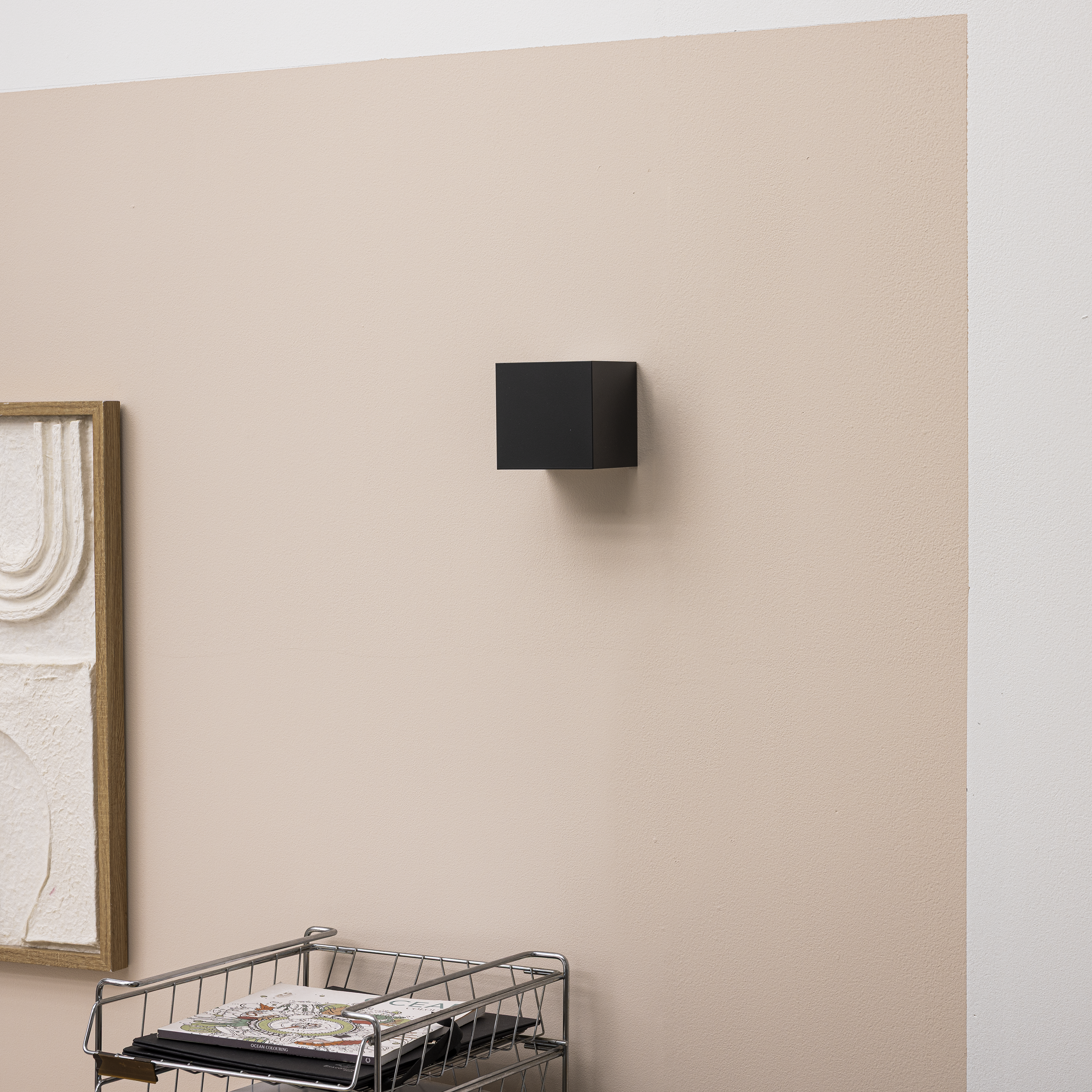 Candeeiro  de parede  LED 3000K KUBBO preto - 2