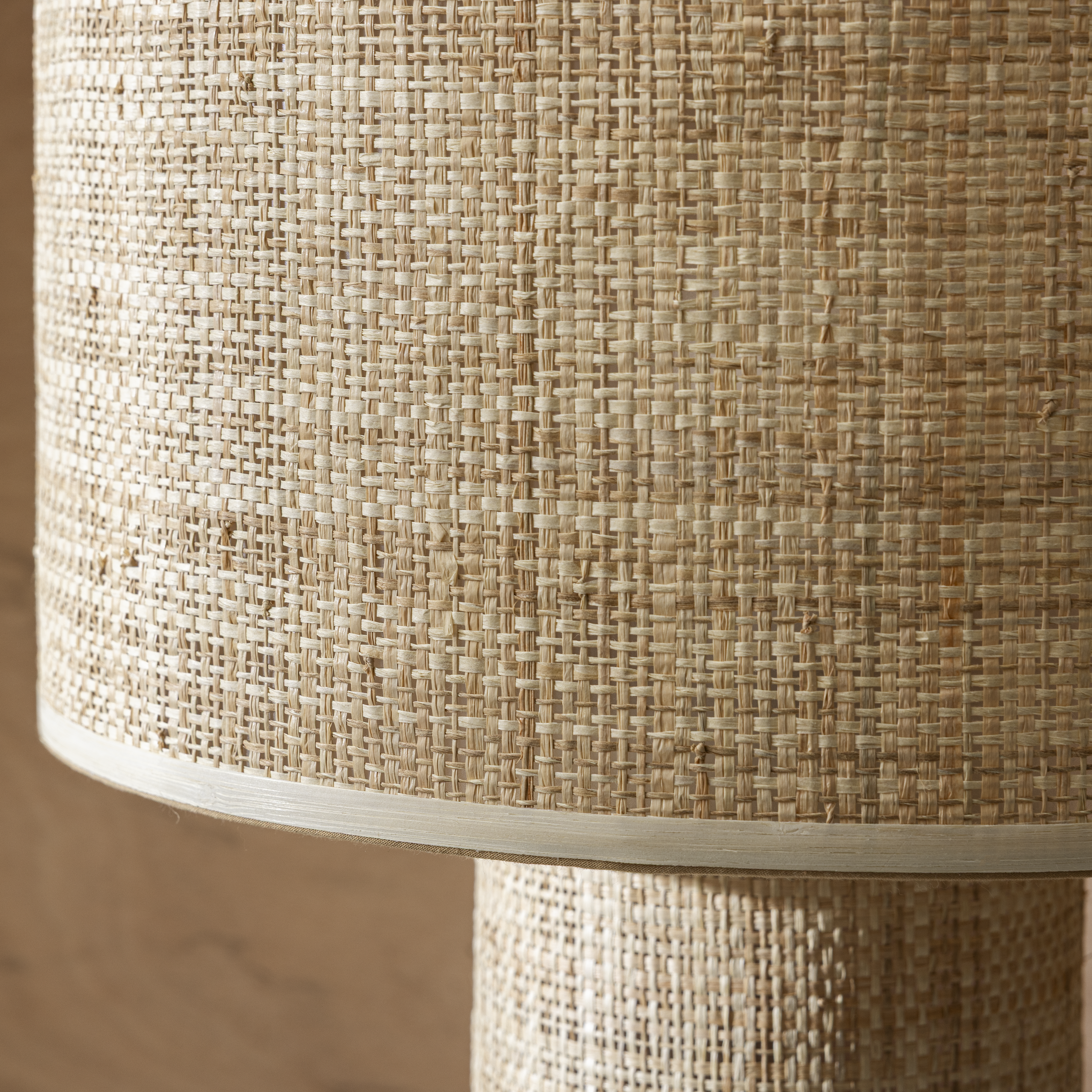 Candeeiro de mesa sem lâmpada E27 d35 35 cm bege Inspire Rafia - 7