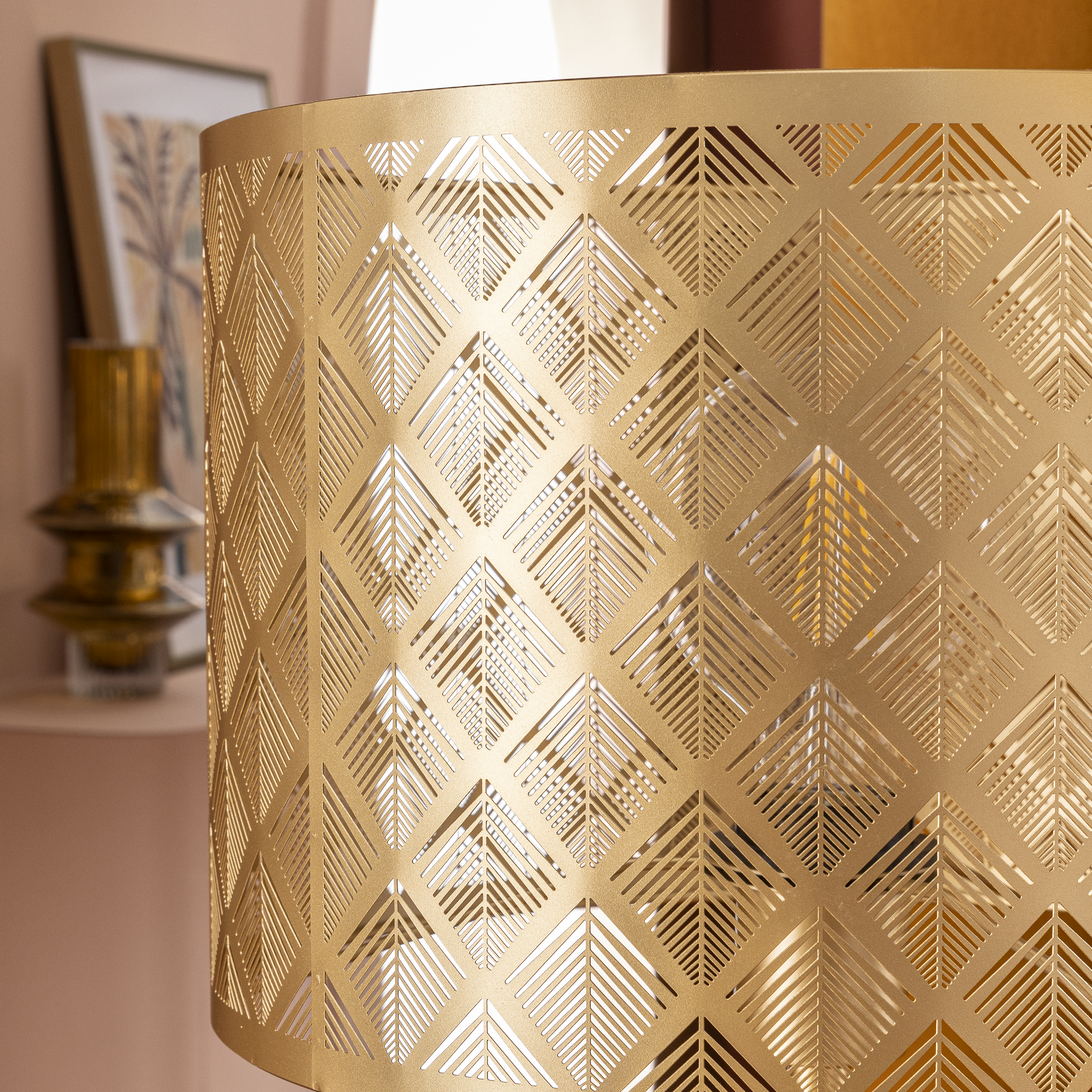 Lampadaire Galati, acier, doré,  H.157 cm INSPIRE, E27 - 8