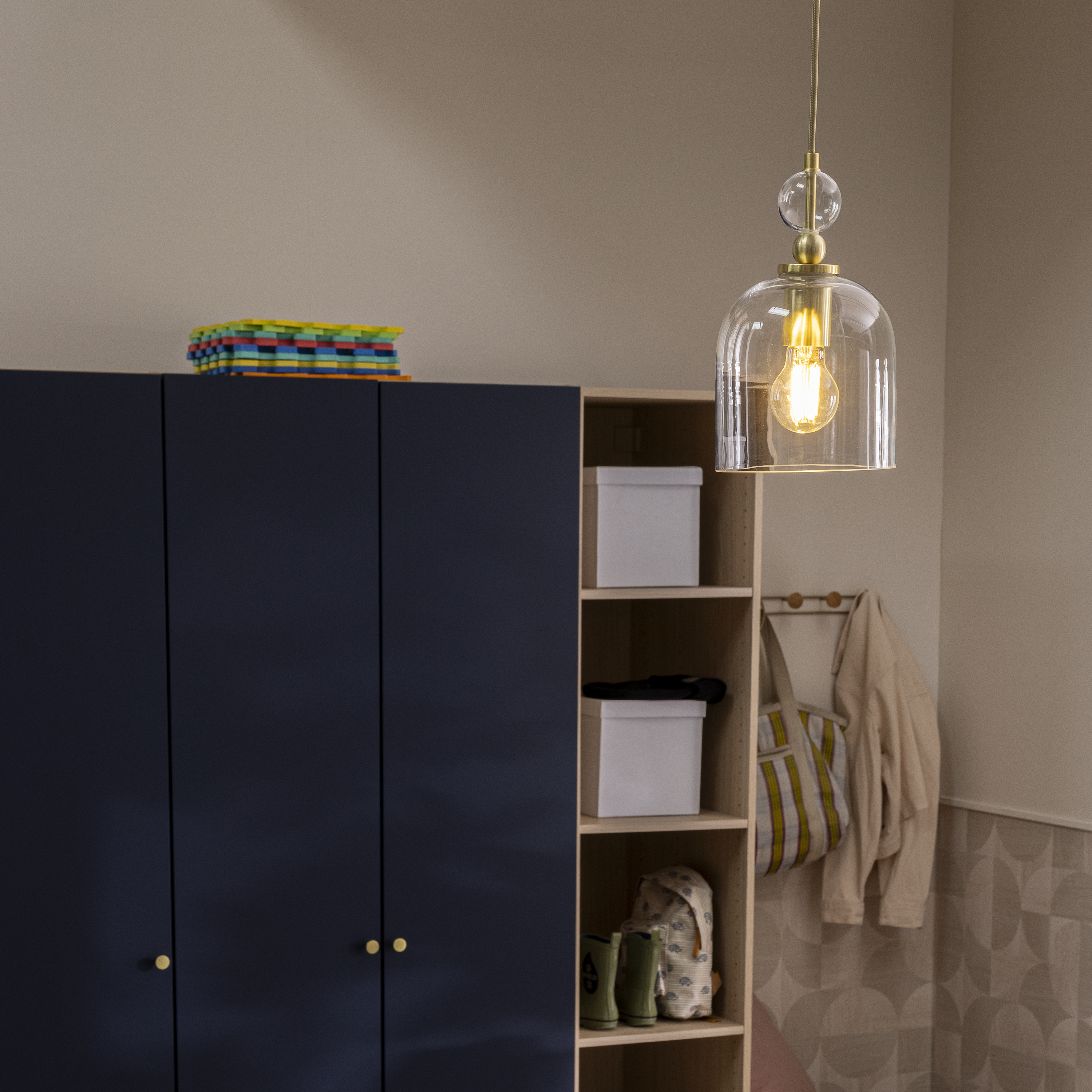 Lampa wisząca Lipsia złota E27 Inspire - 2