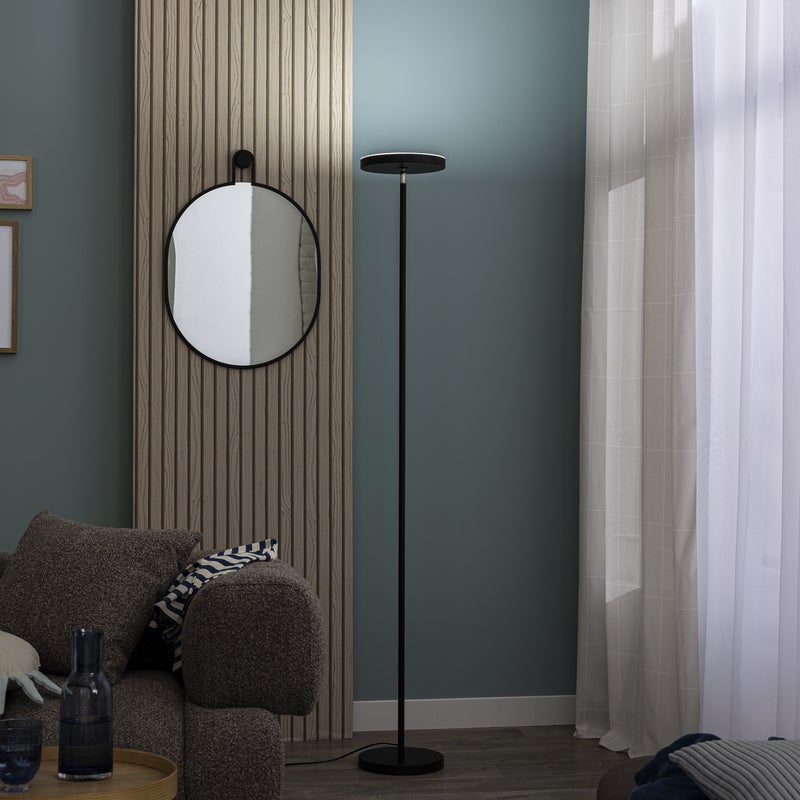 Lampa podłogowa Osana czarna LED Inspire