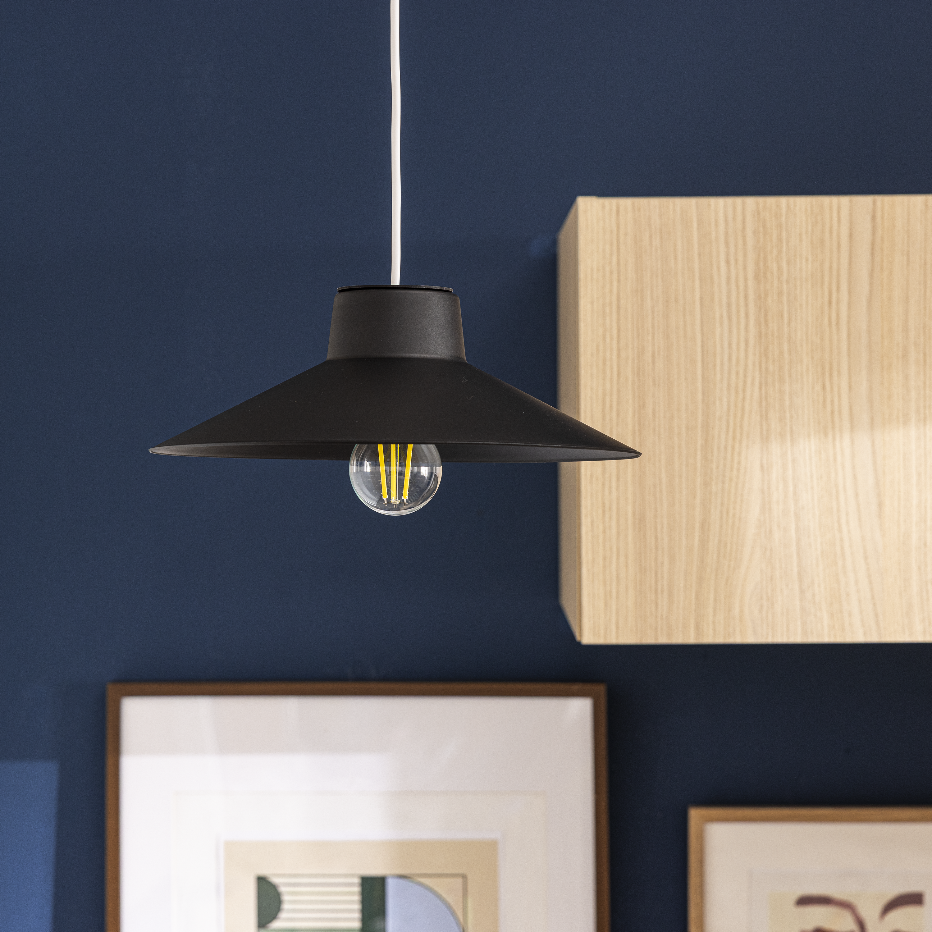 Suspension Lubica polypropylène, noir, Diam.32 cm INSPIRE, E27 - 4