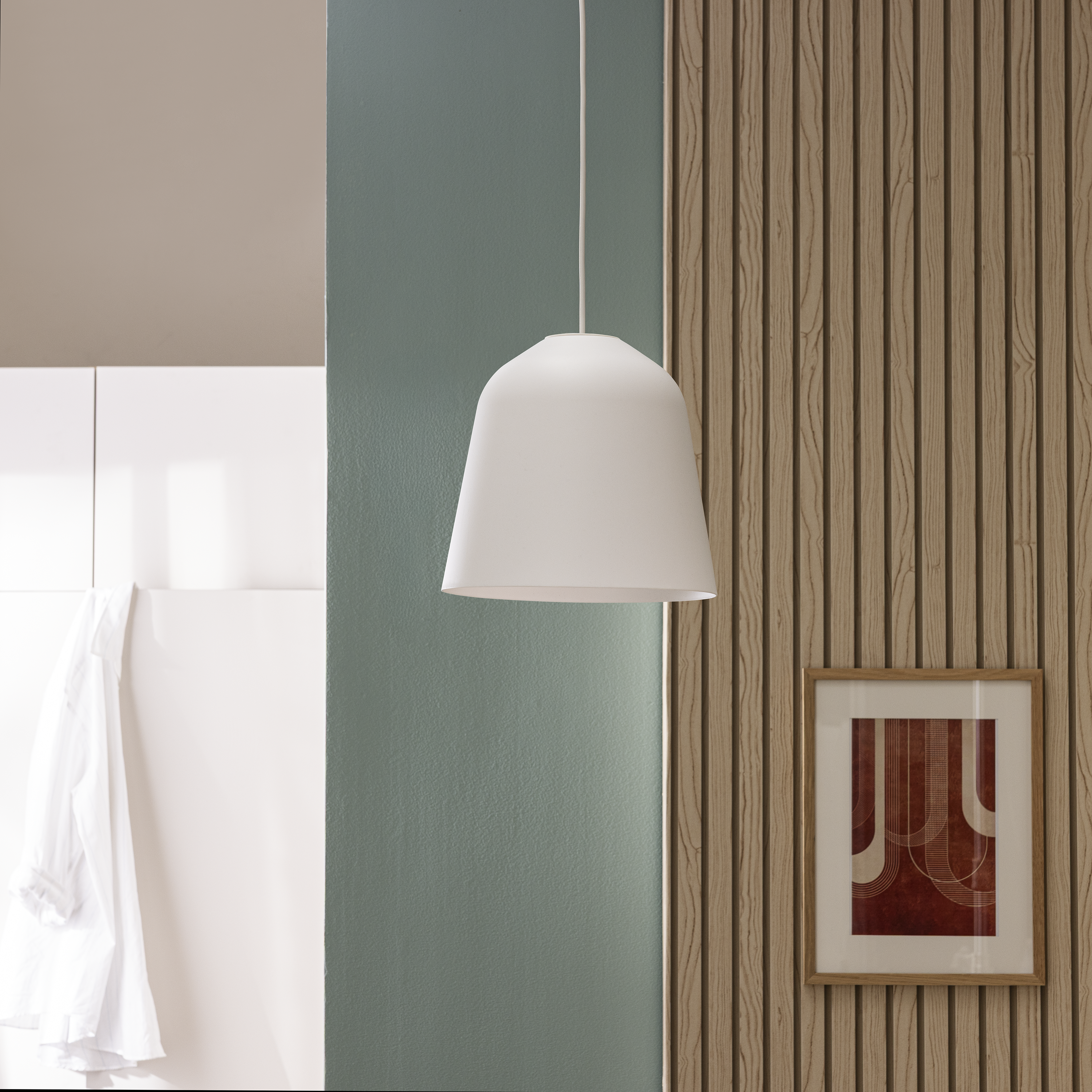 Candeeiro de teto E27 27CM BIZEN branco - 8