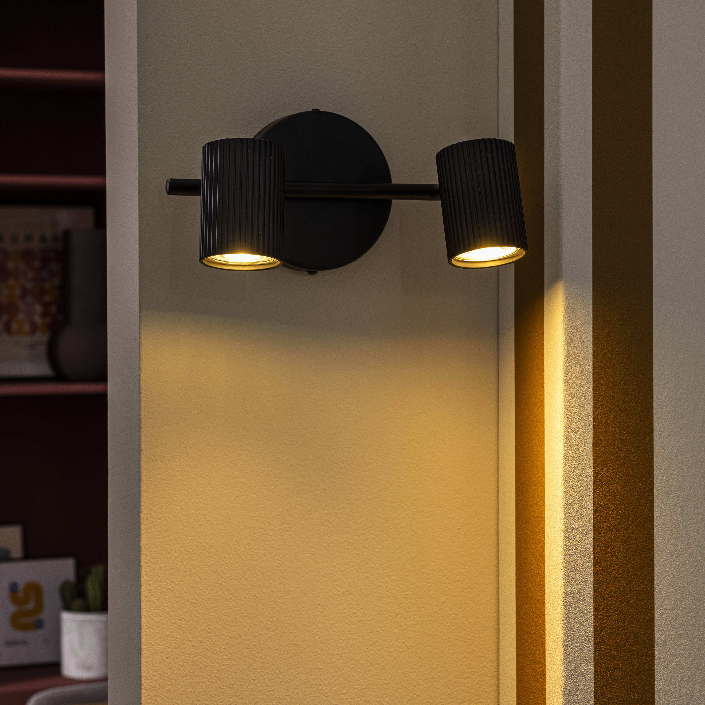 Projetor sem fonte de luz GU10 d6 25 cm preto Inspire Fabio - 4