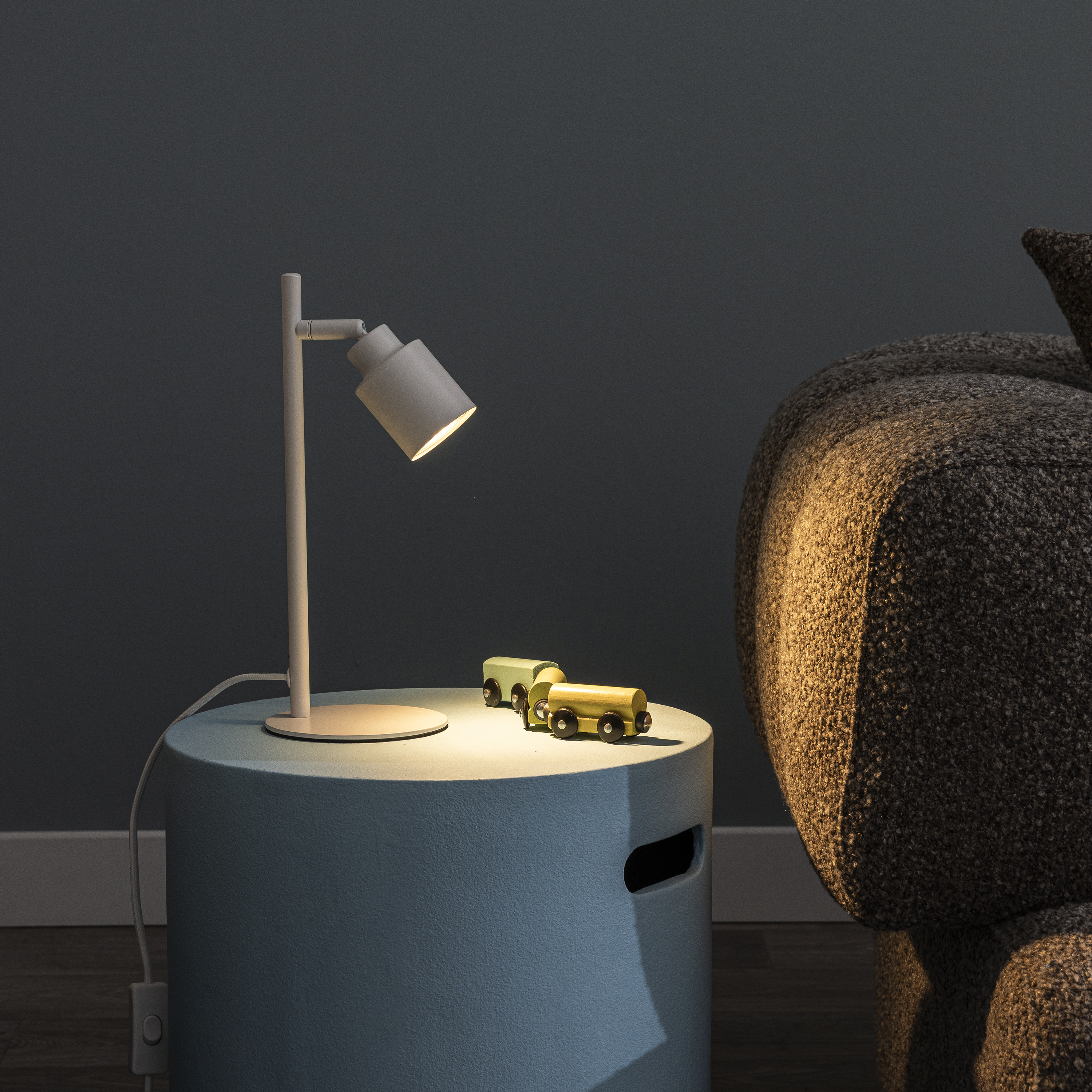 Candeeiro de mesa sem lâmpada GU10 d12 12 cm branco Inspire Tekla - 5