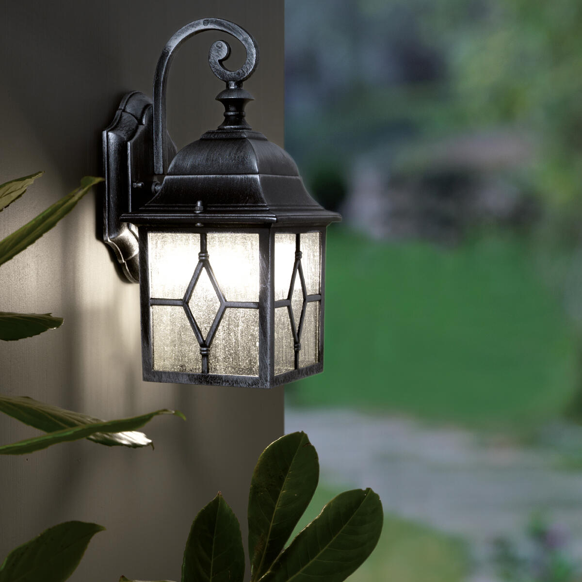 Applique rustico da esterno Rice nero IP33 E27 SOVIL - 2