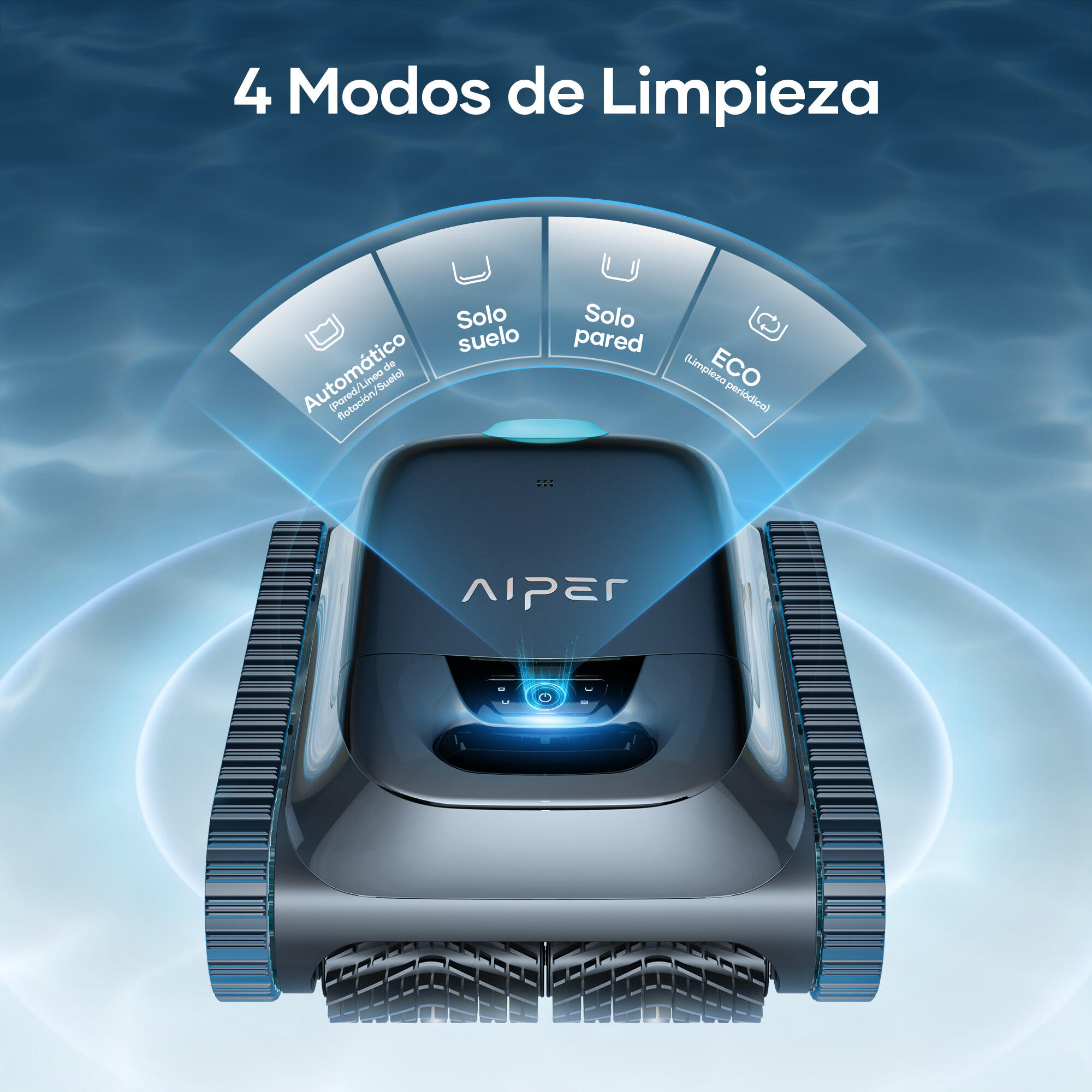 Robot limpiafondos AIPER Scuba S1 2026 para fondo y pared con autonomía de 180 min - 8