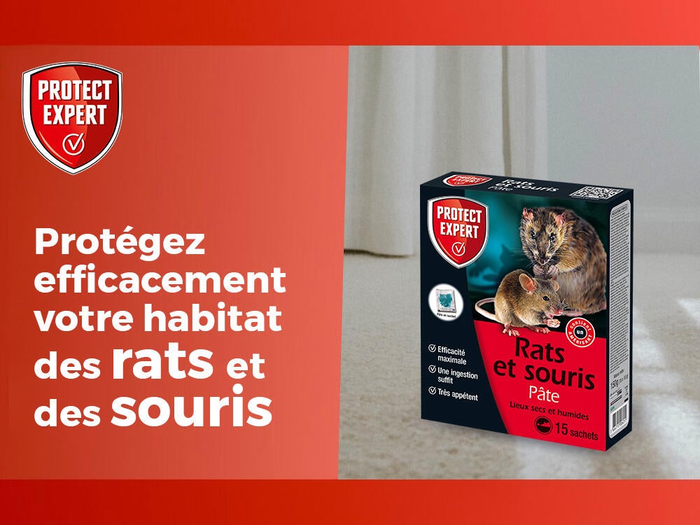Pâte antirats et souris PROTECT EXPERT, 150g - 6