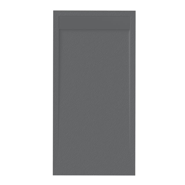 Piatto doccia SANYCCES in resina New York nero L 80 x L 120 x H 4 cm opaco effetto ardesia