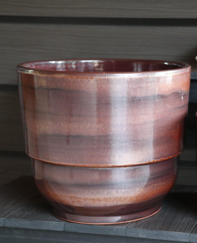 Biscottini Vase En Terre Cuite Toscane 50 X 44 X 50 Cm - Grands Pots En Terre Cuite Pour L'extérieur Et L'intérieur - Grand Vase D'extérieur Made In Italy