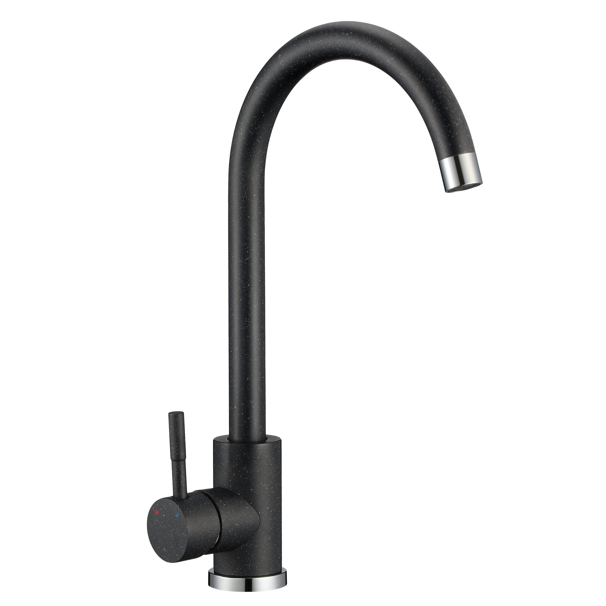 Bateria kuchenna Boco czarna matowa/chrom z wylewką U Kuchinox