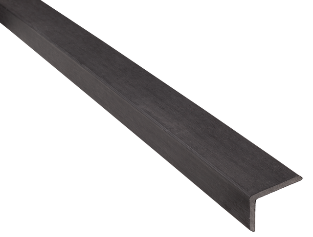 Listwa tarasowa wykończeniowa narożna kompozyt 4x6x240 cm czarny DLH