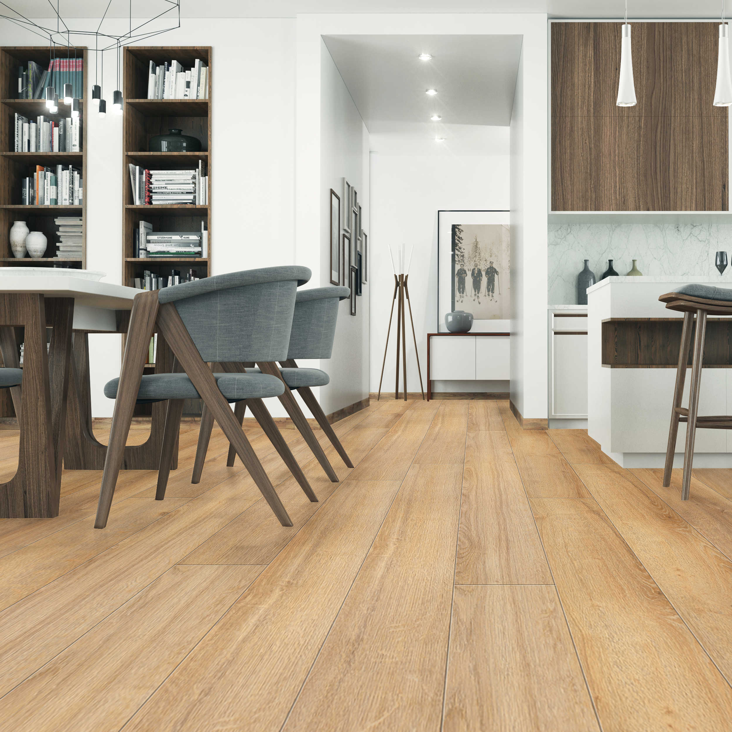 Panele podłogowe laminowane wodoodporne AC6 10 mm Weninger Dąb Alfama naturalne drewno - 3
