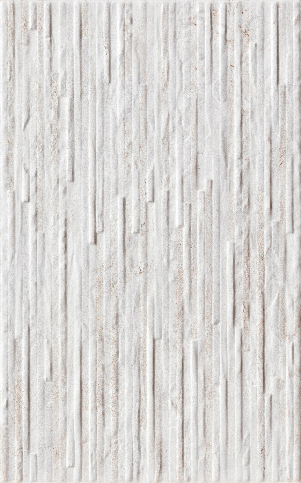 Piastrella da rivestimento interno in maiolica 25 x 40 cm smaltato bianco e beige opaco Pietra Bella 3D traffico medio forte (pei 3/5) Sp. 7.1 mm 1.7 mq - 7