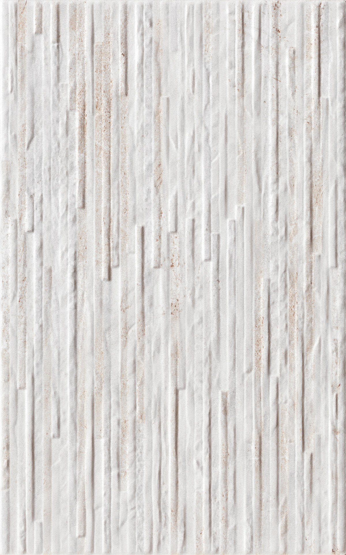 Piastrella da rivestimento interno in maiolica 25 x 40 cm smaltato bianco e beige opaco Pietra Bella 3D traffico medio forte (pei 3/5) Sp. 7.1 mm 1.7 mq - 6