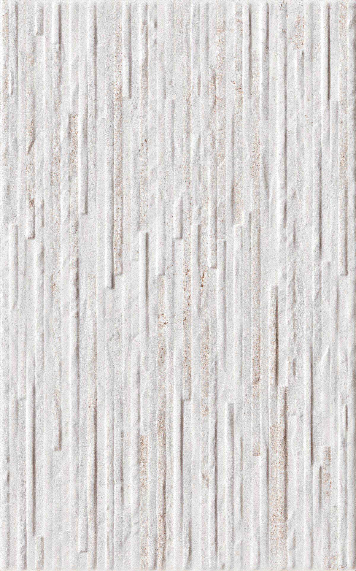 Piastrella da rivestimento interno in maiolica 25 x 40 cm smaltato bianco e beige opaco Pietra Bella 3D traffico medio forte (pei 3/5) Sp. 7.1 mm 1.7 mq - 5