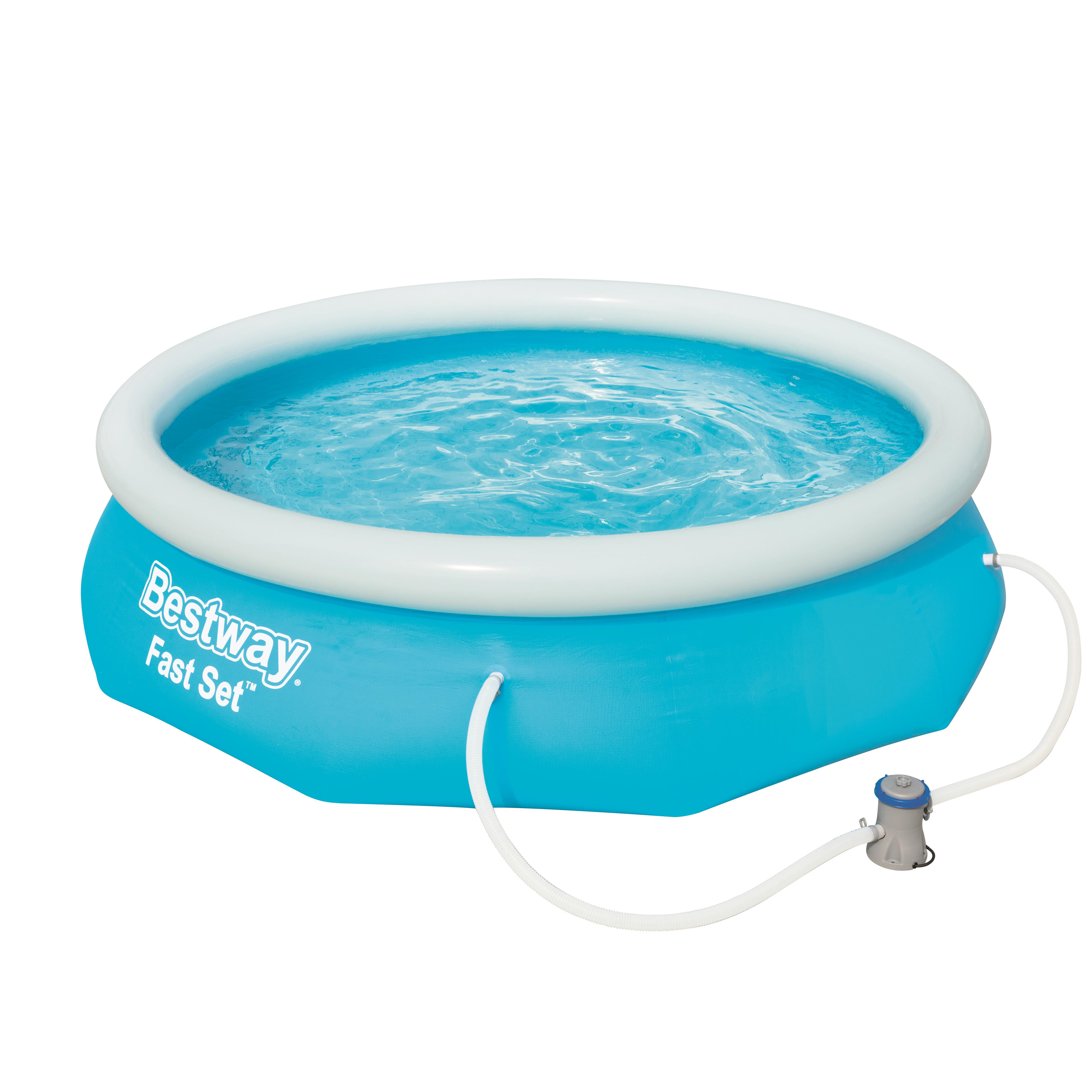 Piscina hinchable de PVC redonda de ø3,05x0.76 m con depuradora de cartucho BESTWAY - 9