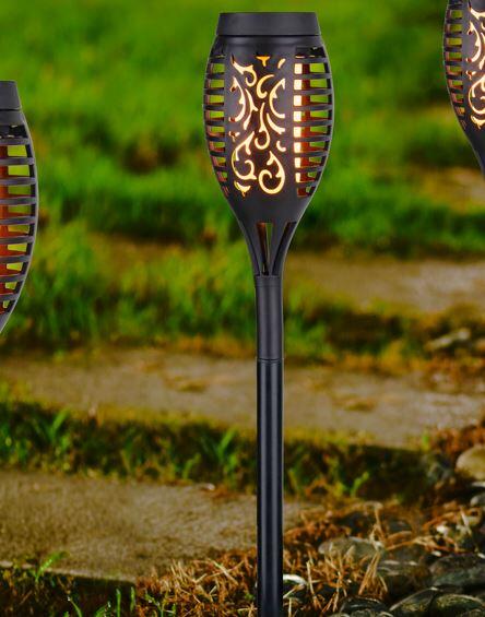 Balise solaire à piquer H. 51 cm, blanc très chaud, 1 Lumen, noir Coma INSPIRE
