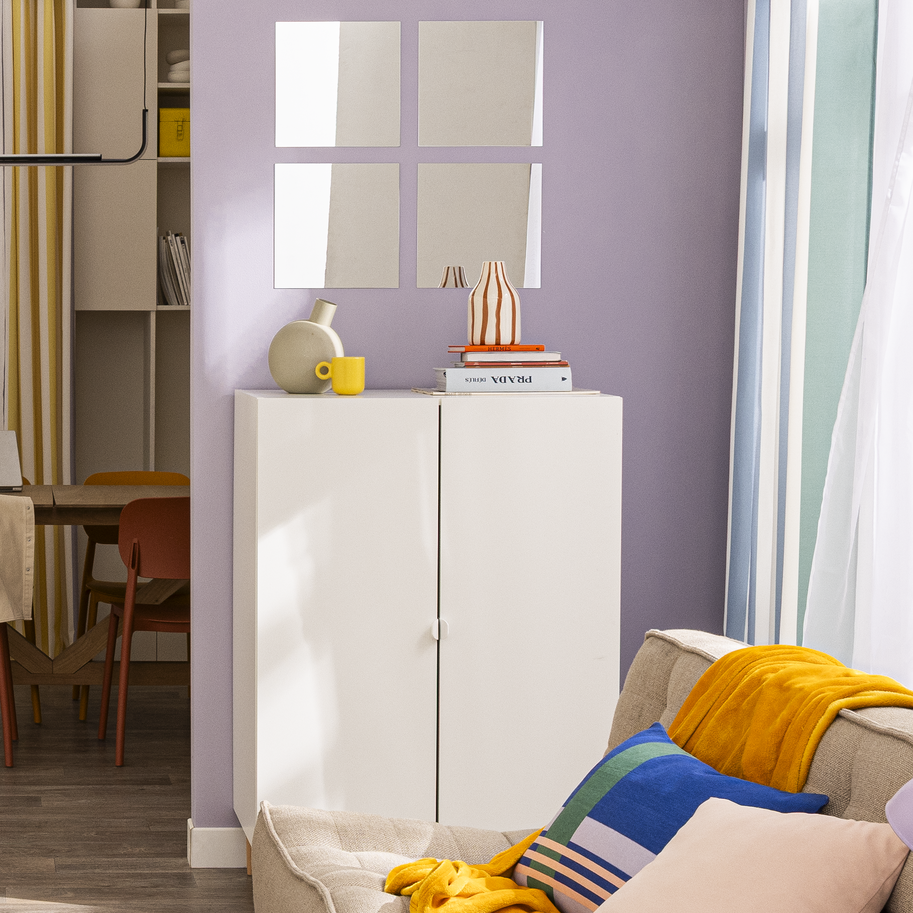 Móvel inferior Spaceo Evo'M 80x54x102.4cm branco - 8