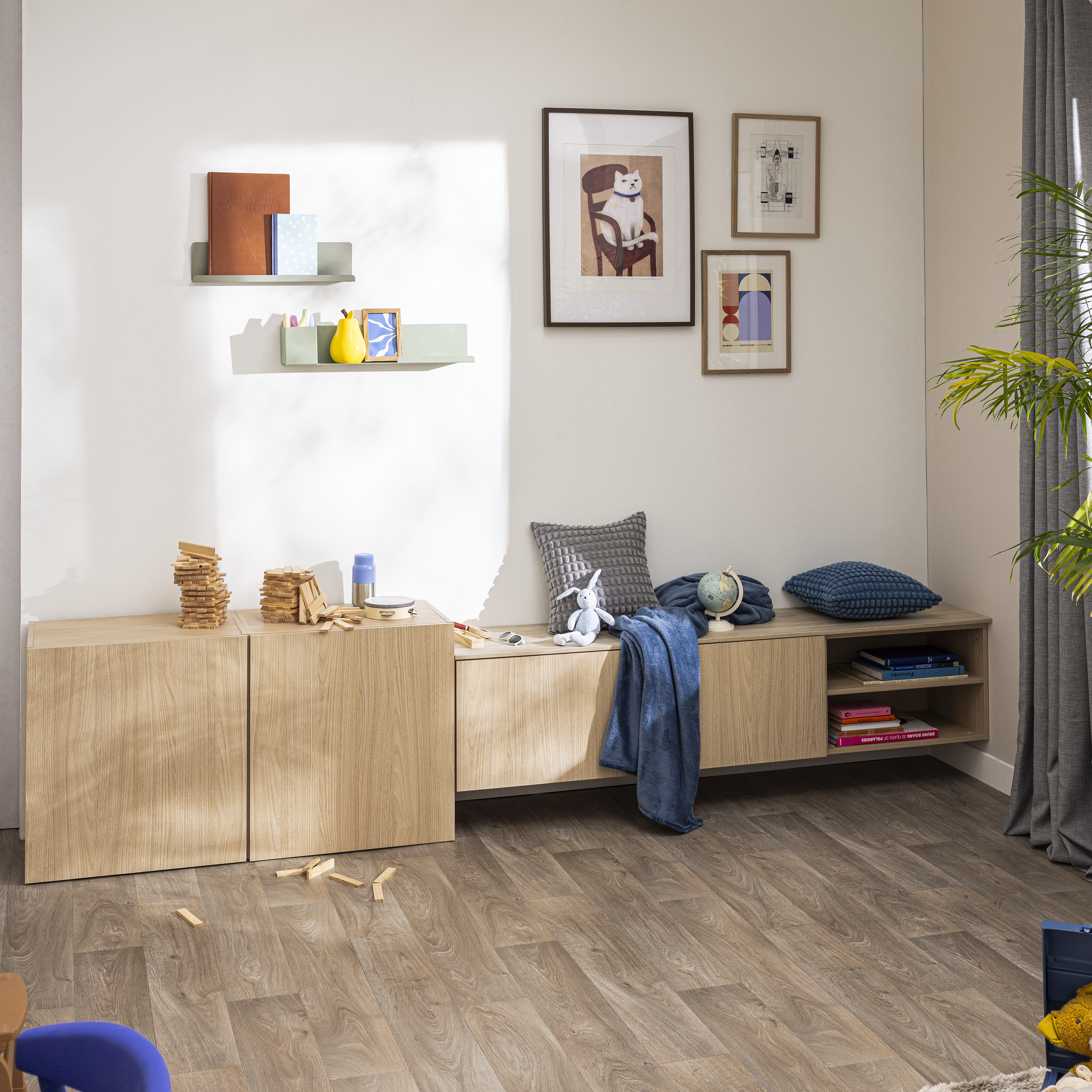 Móvel inferior Spaceo Evo'M 60x38x64cm carvalho - 7