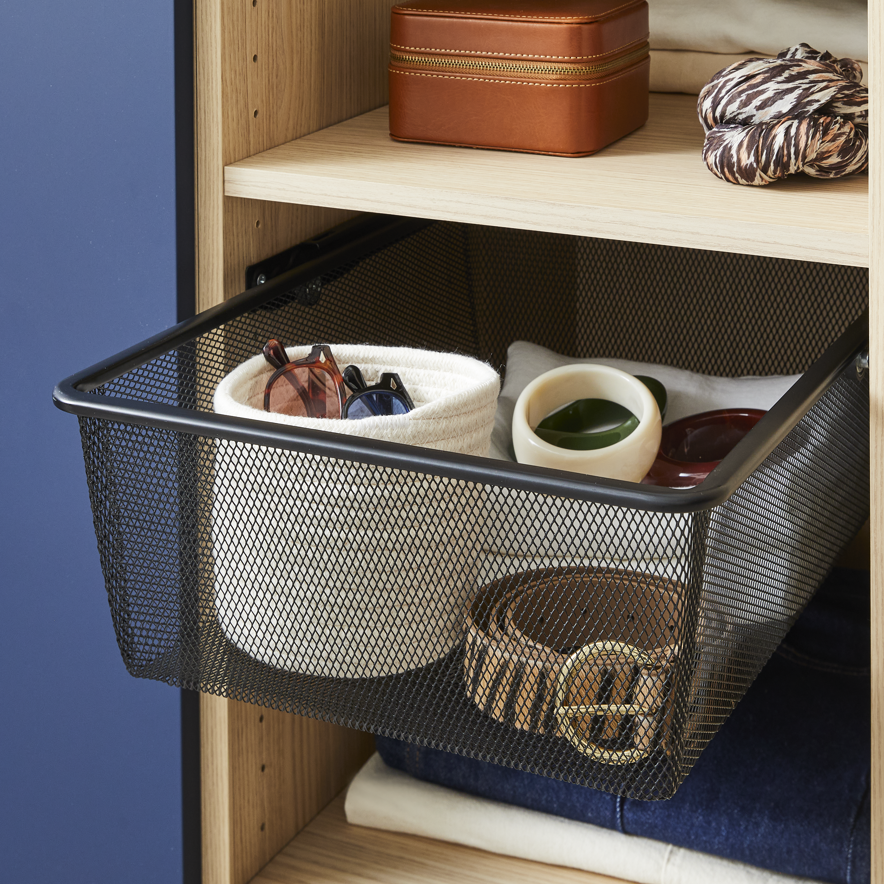 Cesto extraível para móvel Spaceo Evo'M 36,8 x 48 x 14,8 cm preto - 3