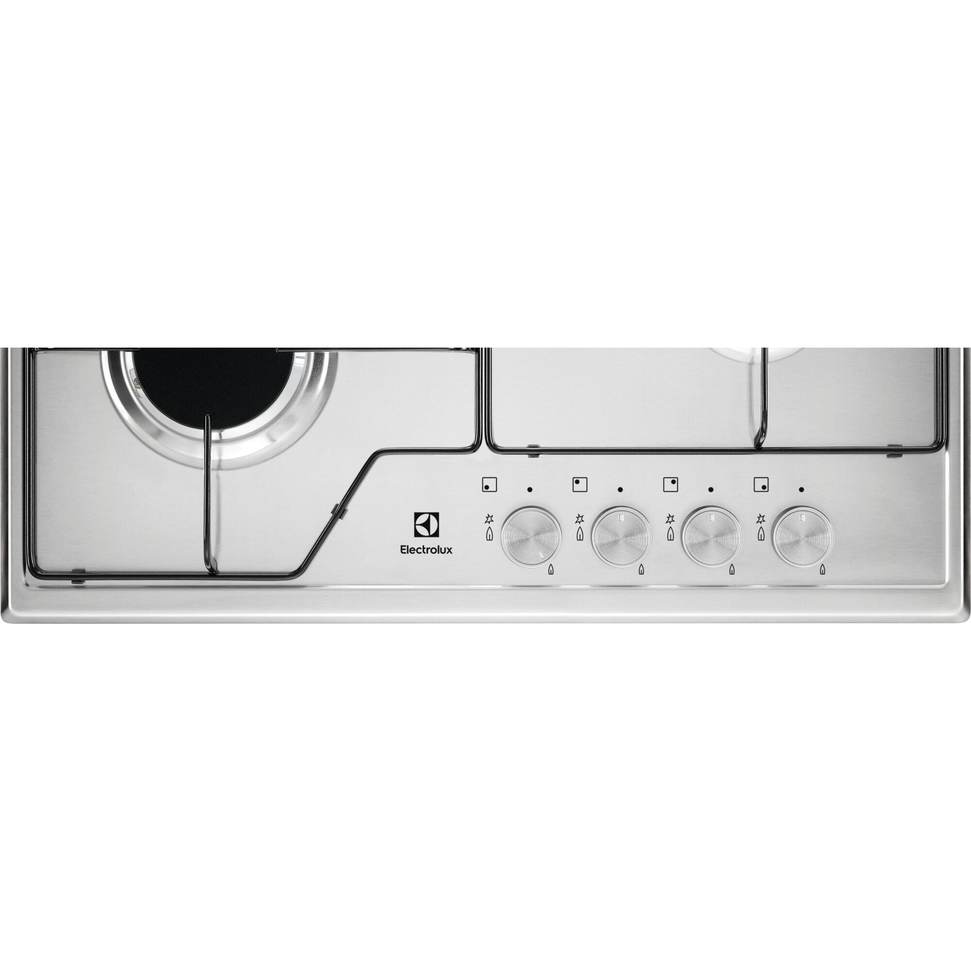 Plaque de cuisson gaz 4 foyers, Inox, ELECTROLUX KGS6424SX - 5