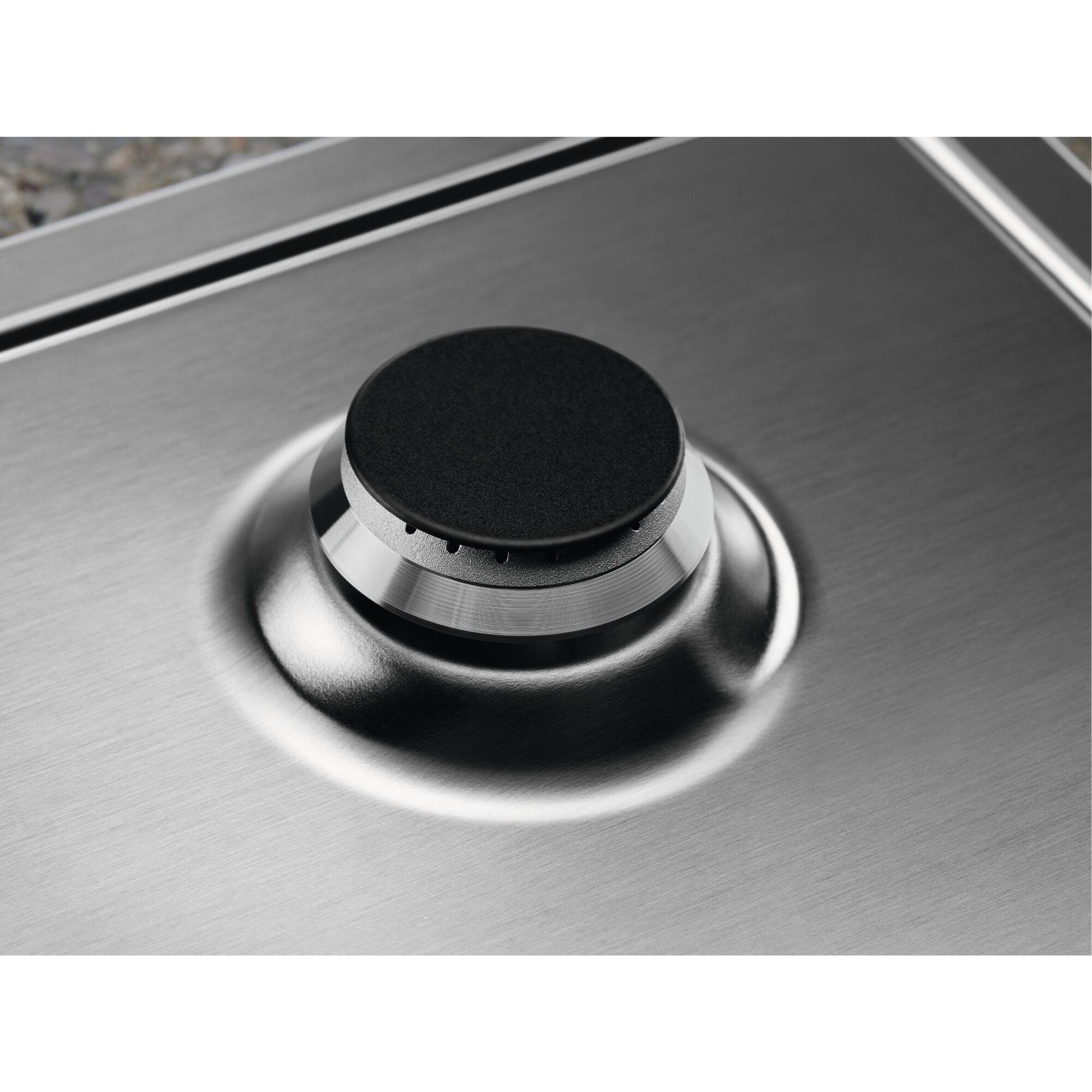 Plaque de cuisson gaz 4 foyers, Inox, ELECTROLUX KGS6424SX - 4