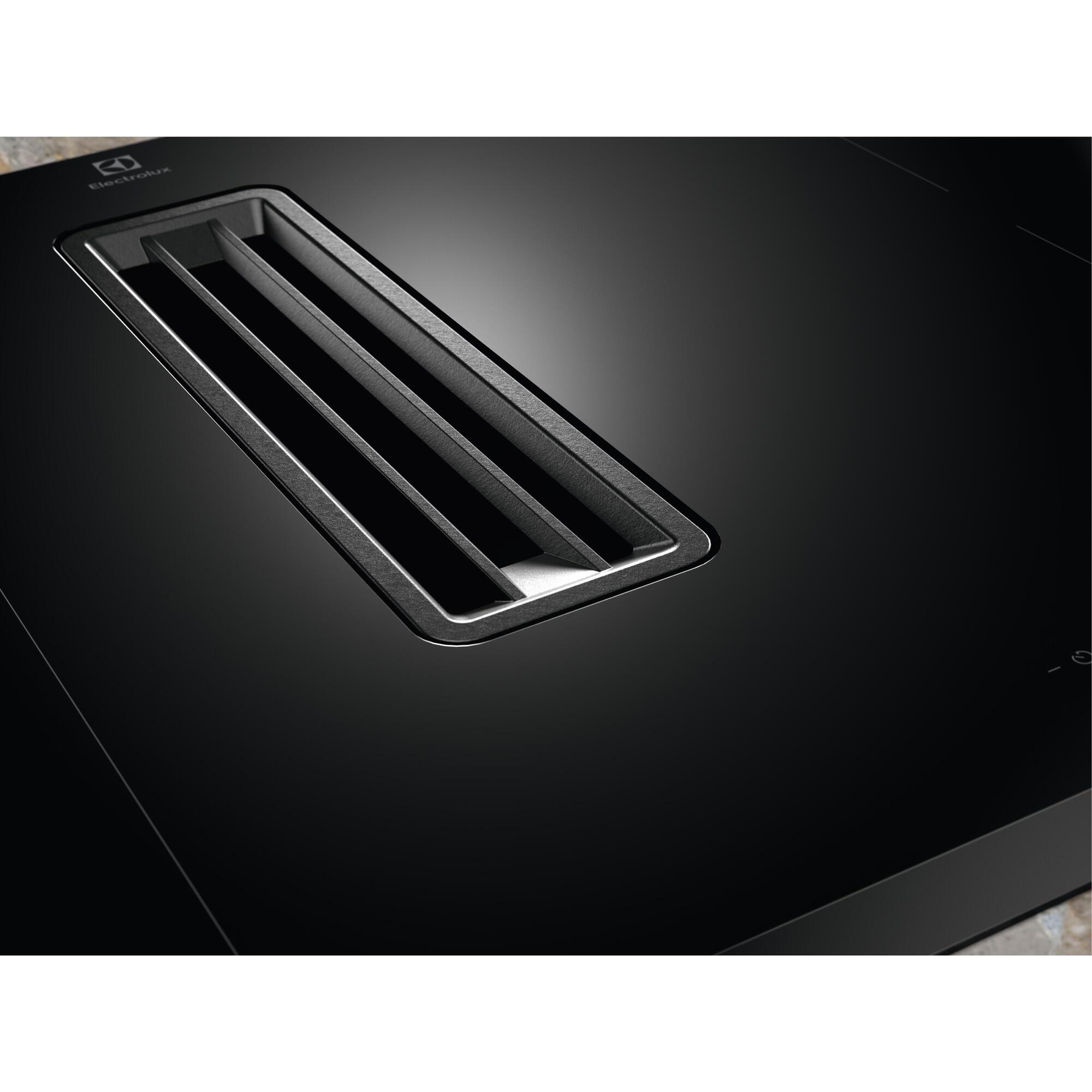 Plaque à induction aspirante 4 foyers L.80 cm ELECTROLUX KCC8344 Noir - 2