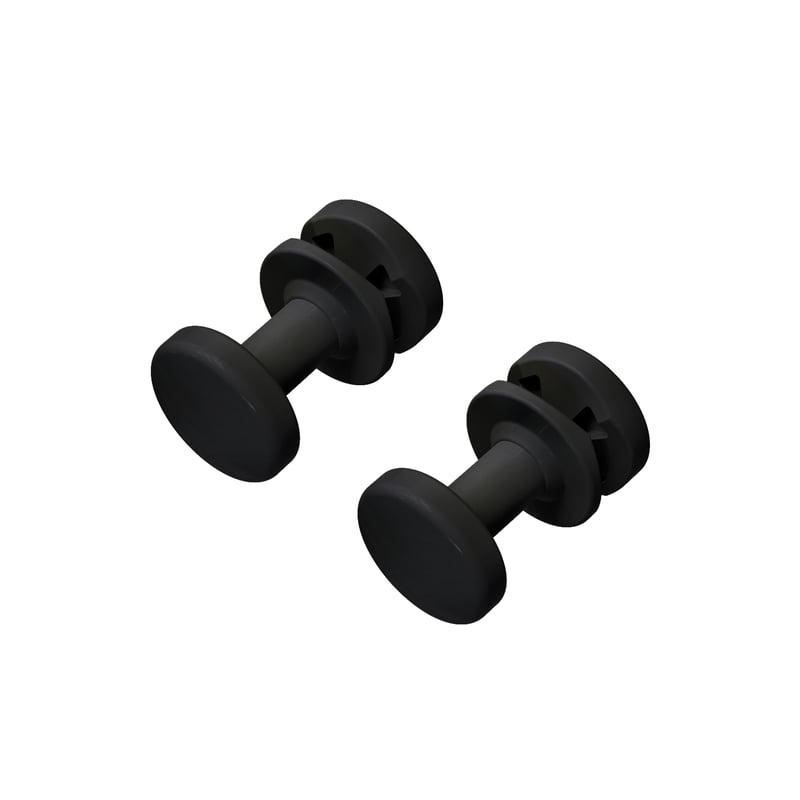 Zestaw 2 haków do grzejnika czarny EQUATION