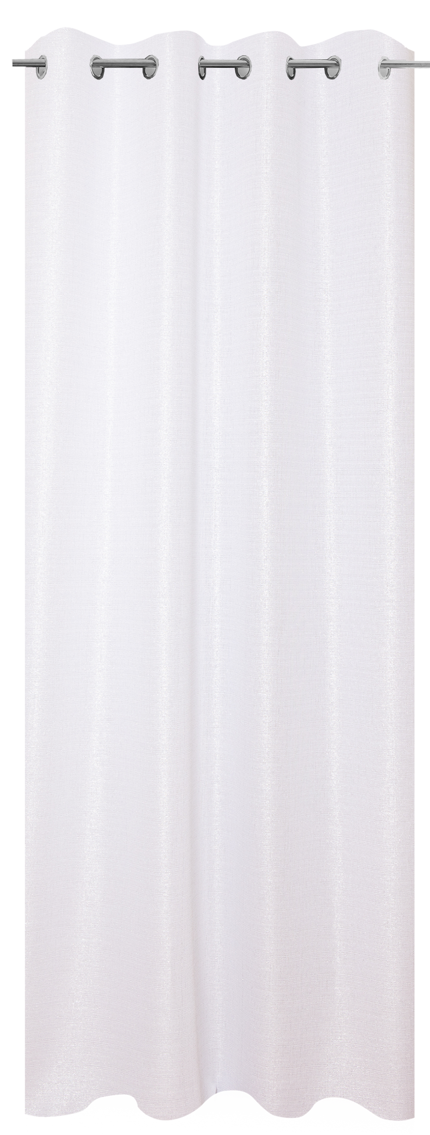Cortinado ilhós Dario 140x260cm branco prata Inspire - 2