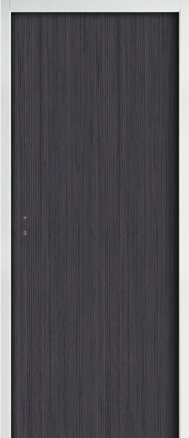 Bloc-porte palière Banian 3 points revêtu Larg.93 cm poussant droit EI30 - 42dB Huiss.66 mm