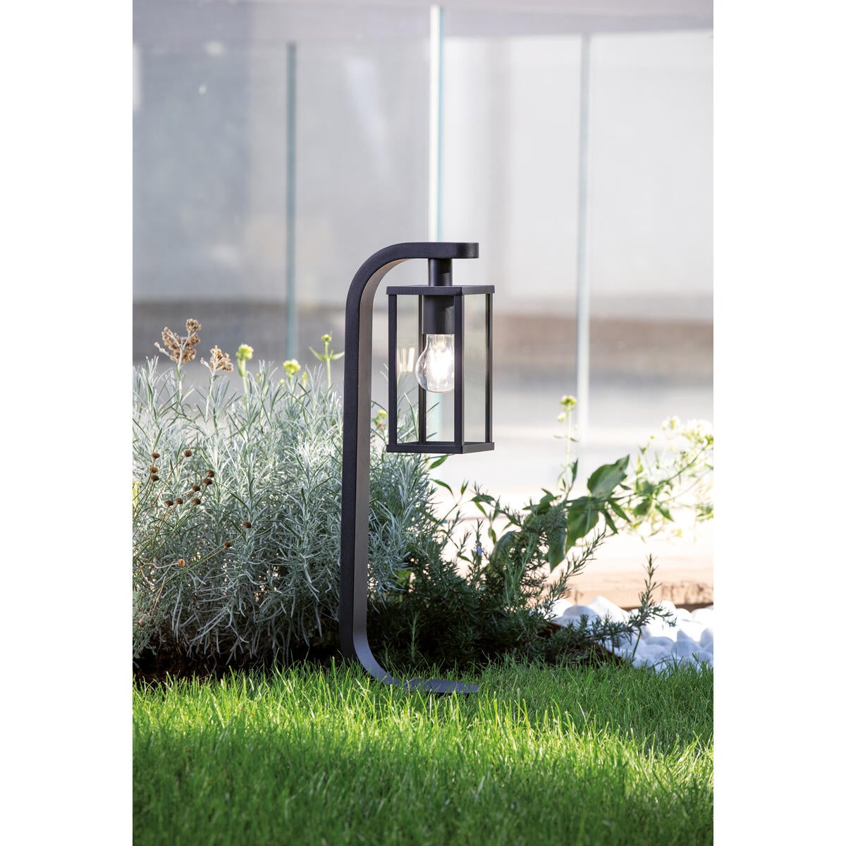 Lampione da giardino, Aurea H 60 cm, nero, IP54 SOVIL - 2