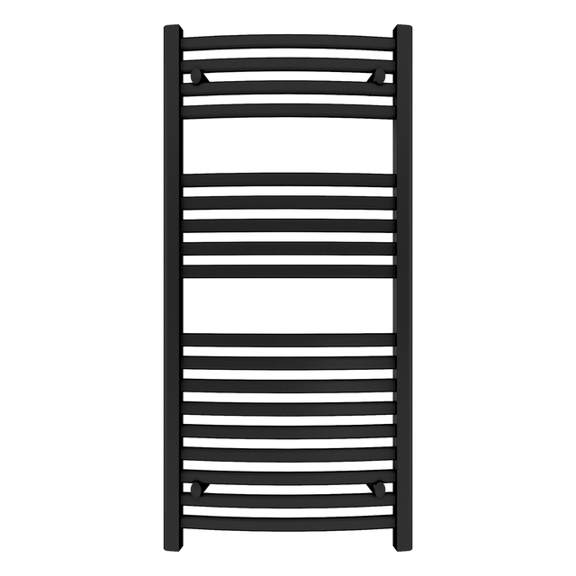 Sèche-serviettes eau-chaude Borali II EQUATION 589W H.115 x l.55 cm courbé noir