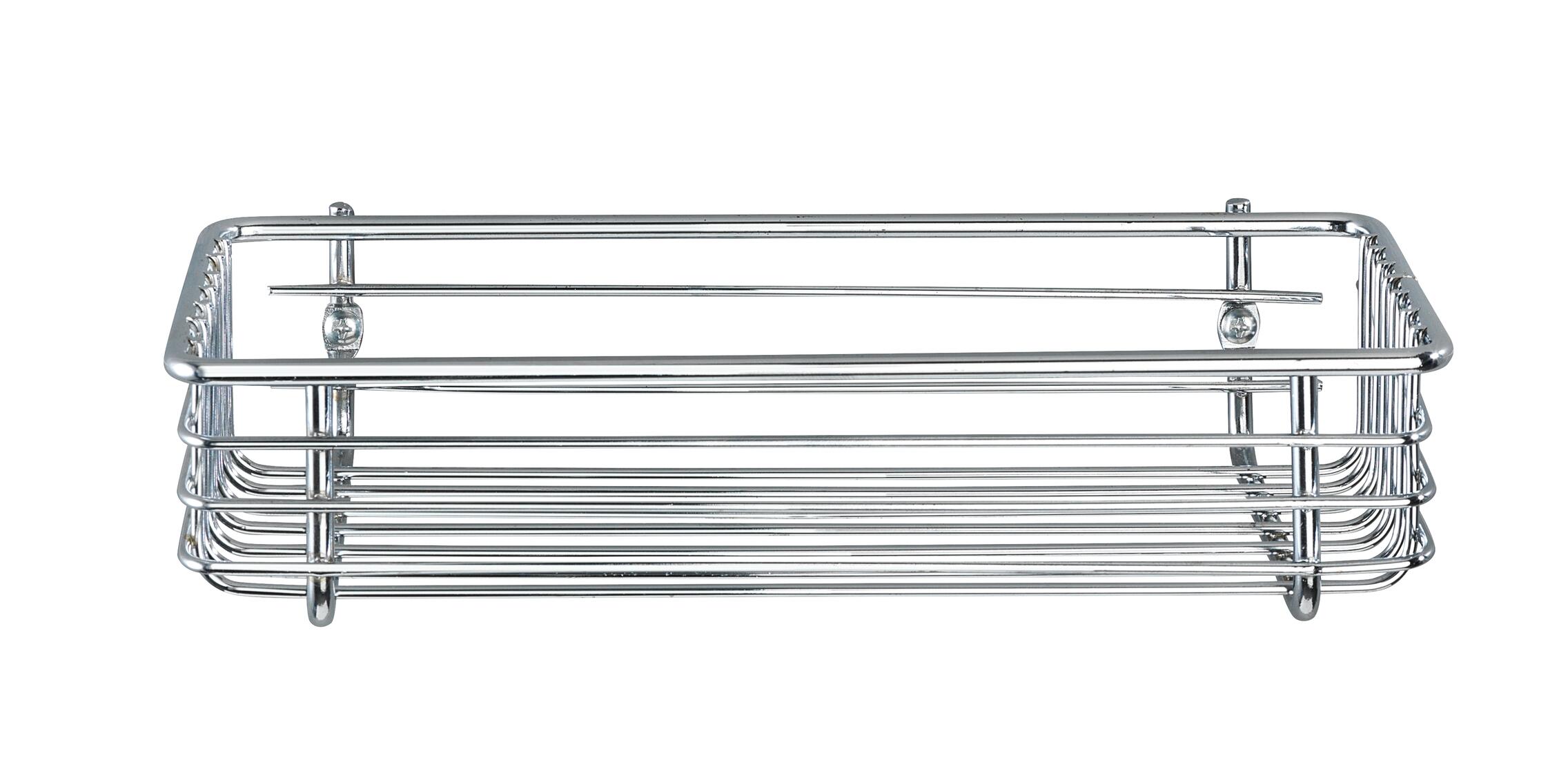 Organizador de ducha milano gris / plata 25x6x cm