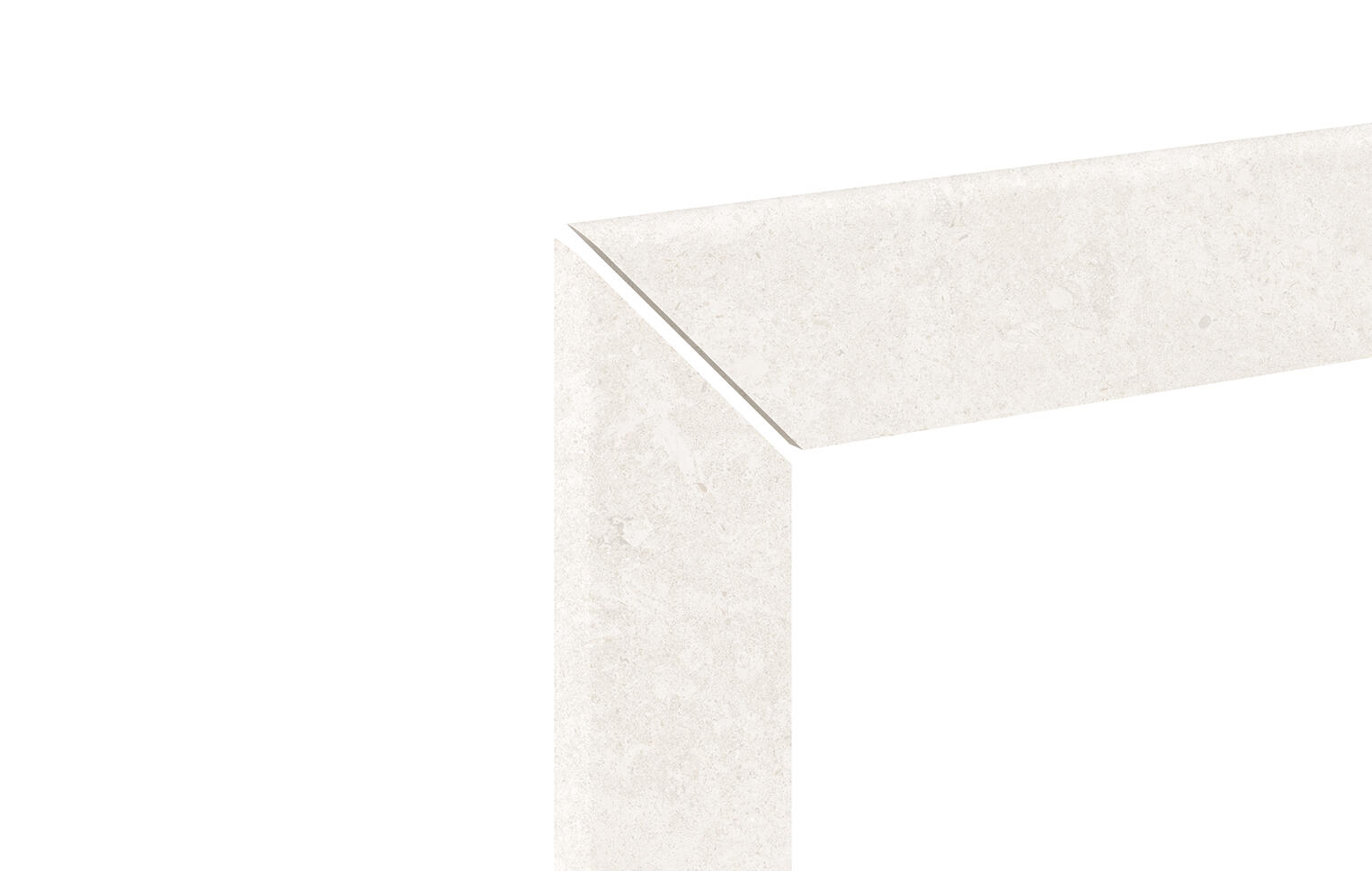 Rodapié porcelánico bedford 59.6x59.6 cm piedra white