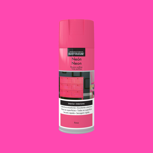 Spray multisuperficies flurescente Rust Oleum 400ml rosa
