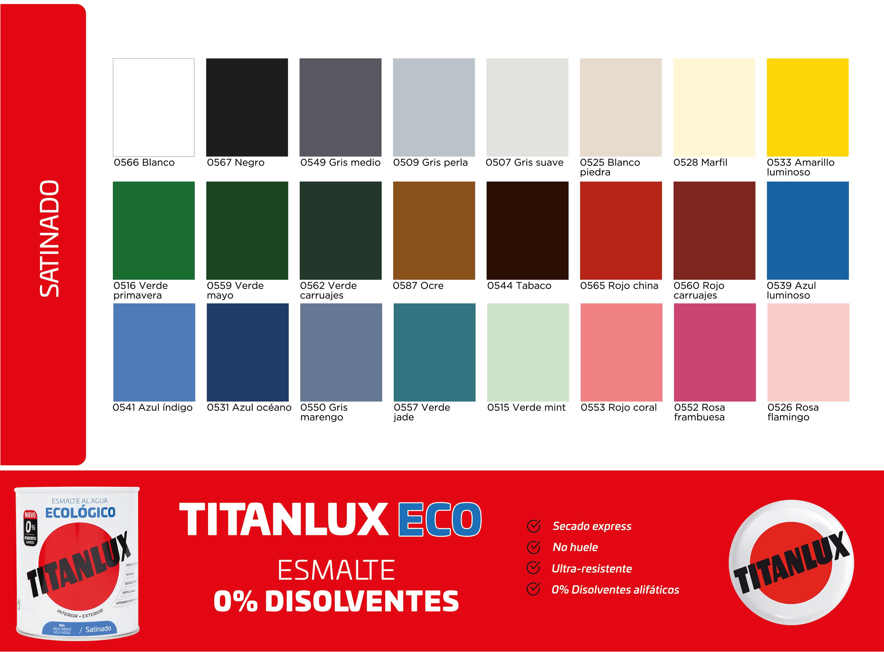 Esmalte de interior ecológico TITANLUX color rojo coral satinado 750ml para puertas, ventanas, radiadores y muebles - 7