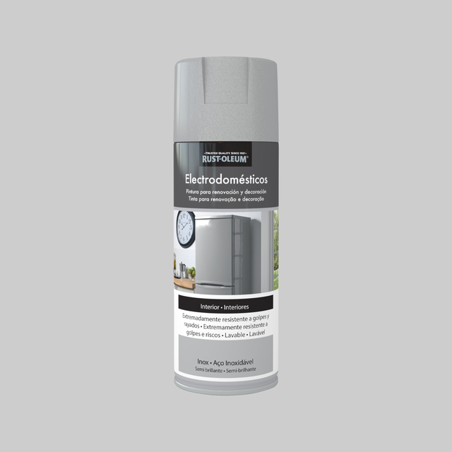Spray para eletromodésticos semi brilhante Rust Oleum 400ml inox