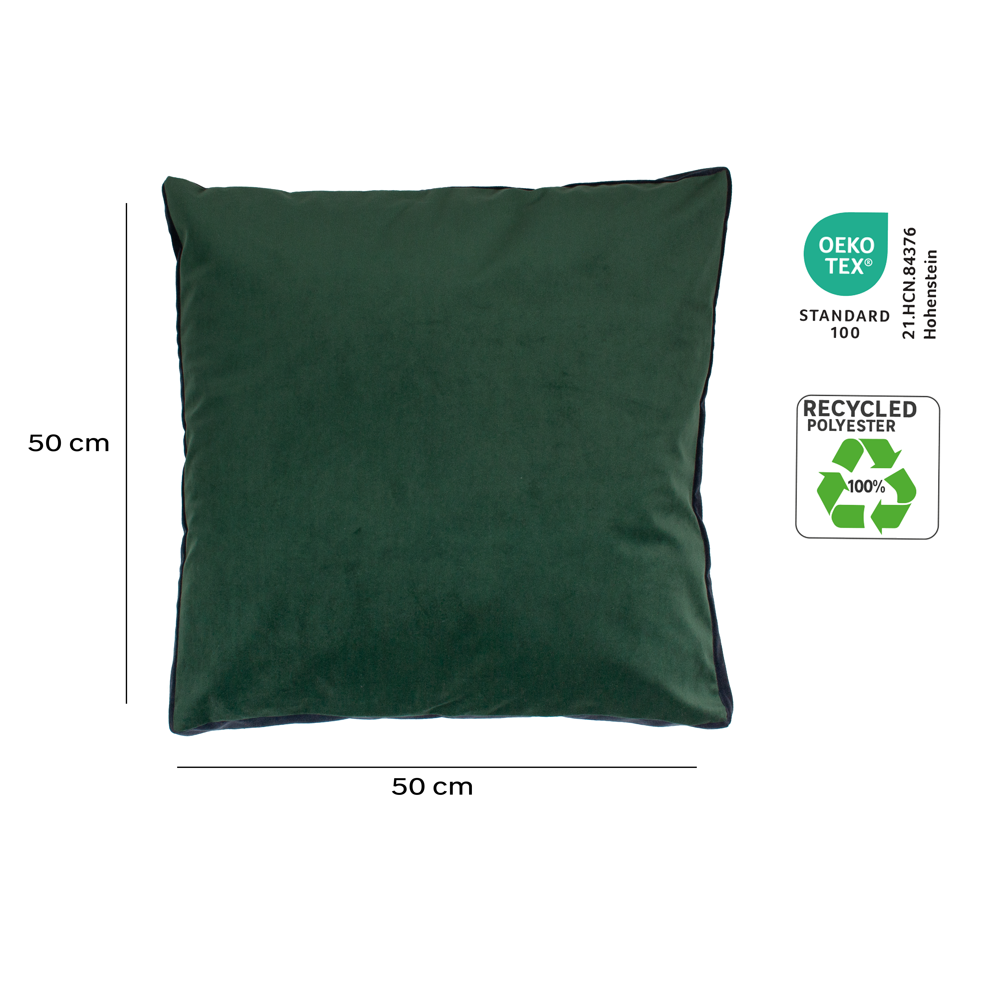 Housse de coussin Clarks vert, 50 x 50 cm - 3