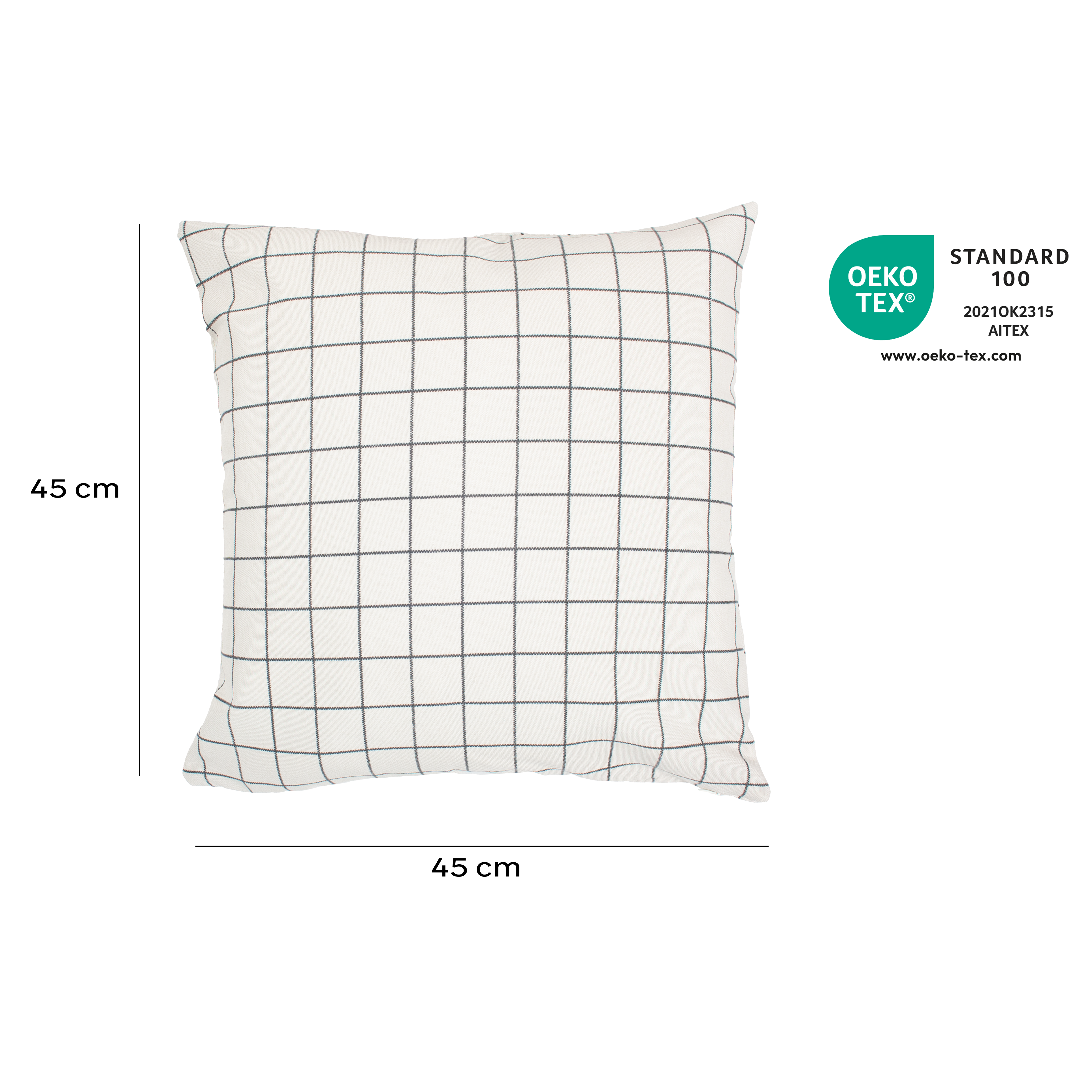 Housse de coussin Chessy beige, 45 x 45 cm - 3