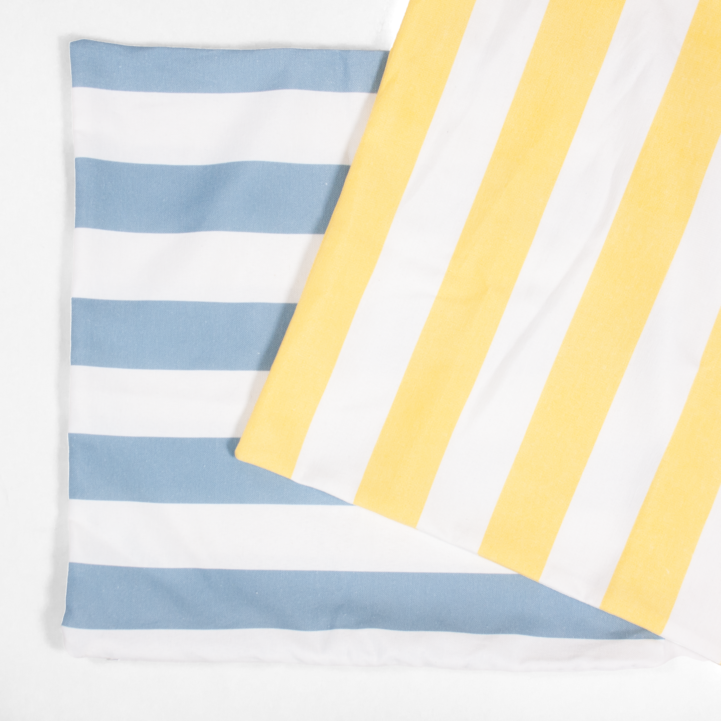 Funda de cojín cuadrada Sigrid algodón poliéster rayas amarillo cool lima con cremallera INSPIRE 45 x 45 cm - 8