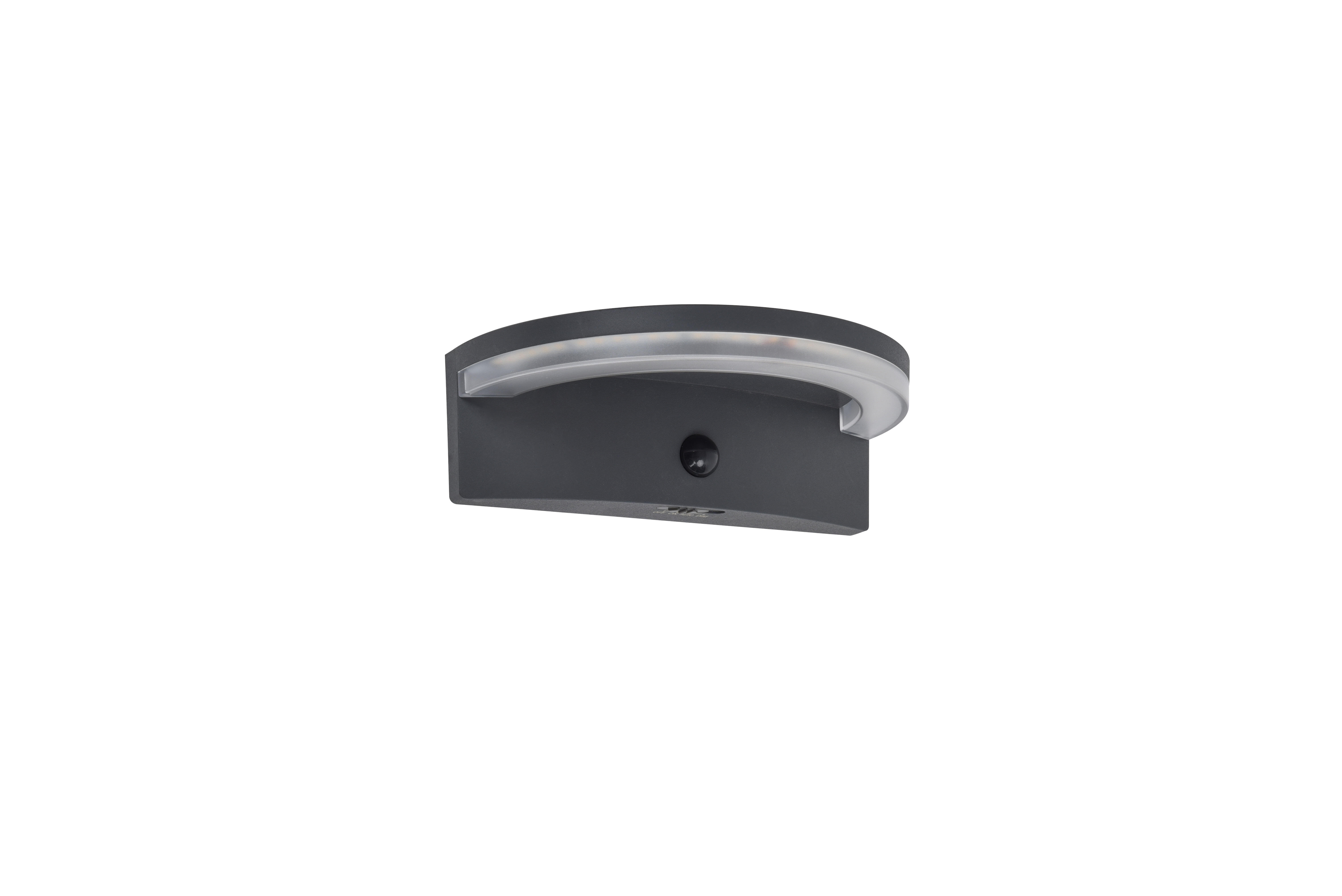 ChiliTec Aplique De Exterior LED TORTUGUERO, Blanco Cálido, 1526lm, 230V/15W, Detector De Movimiento Integrado, Sensibilidad Lumínica Y Tiempo De Conmutación Regulable, IP65