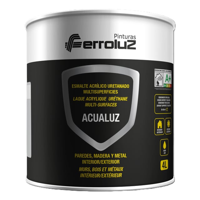 BASE ESMALTE ACRÍLICO MATE ACUALUZ 750ML TONOS INTENSOS